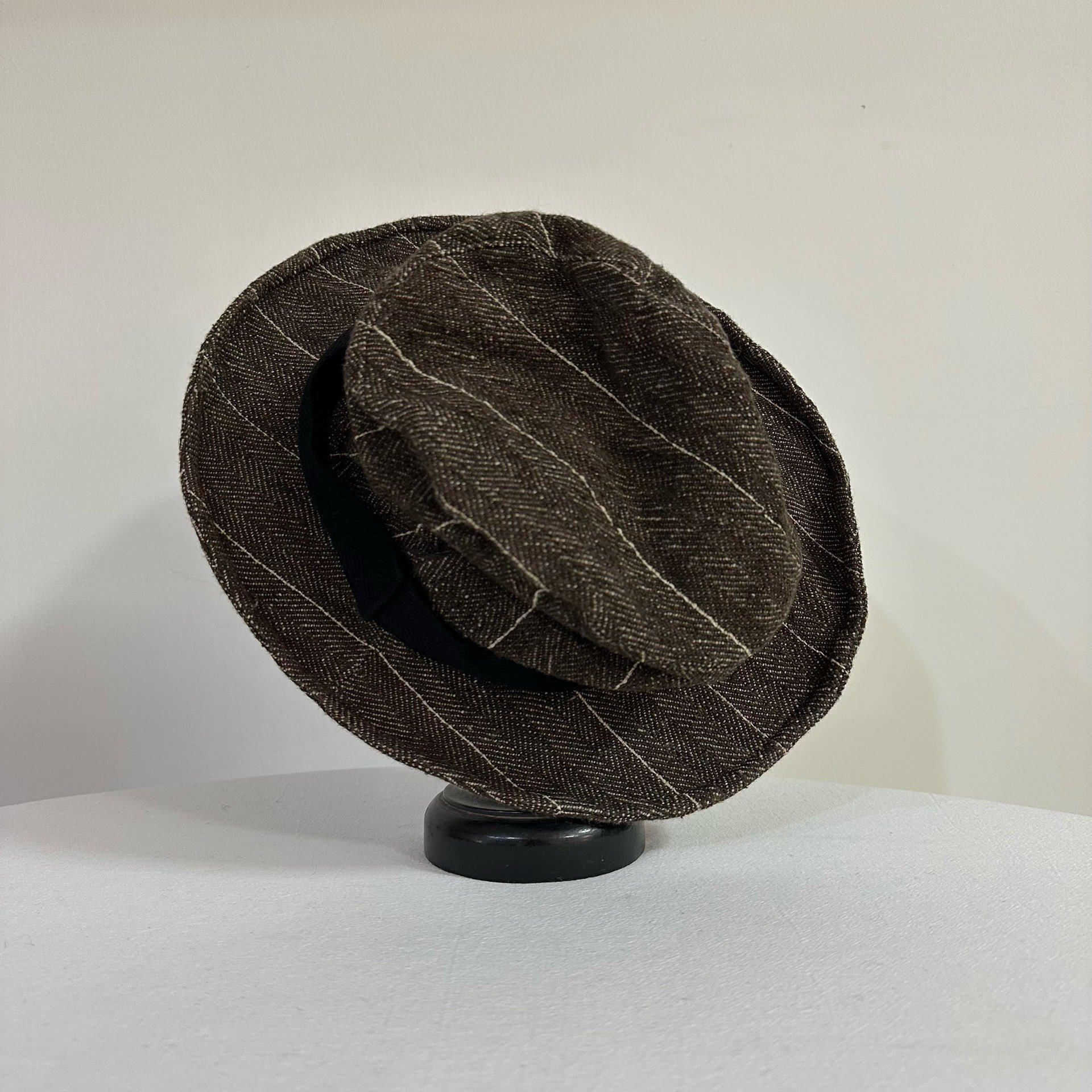 Andrew Driftwood Walnut Dyed Bucket Hat — back
