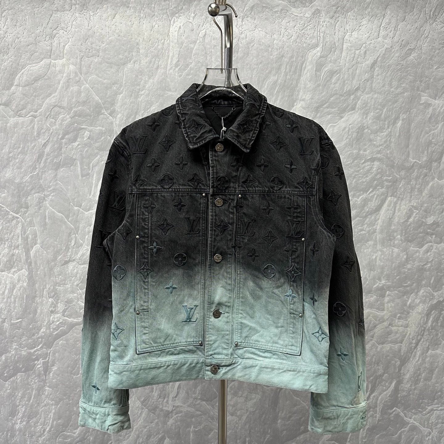 Louis Vuitton SS24 Monogram Embroidered Denim Jacket