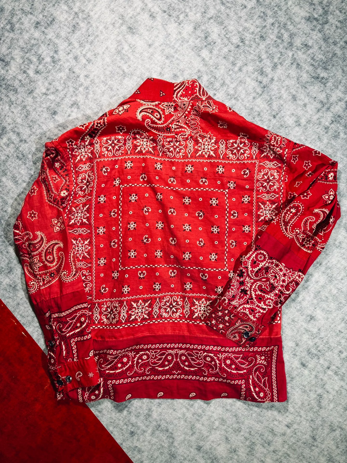 visvim I.C.T Bandana Print Robe Shirt — front