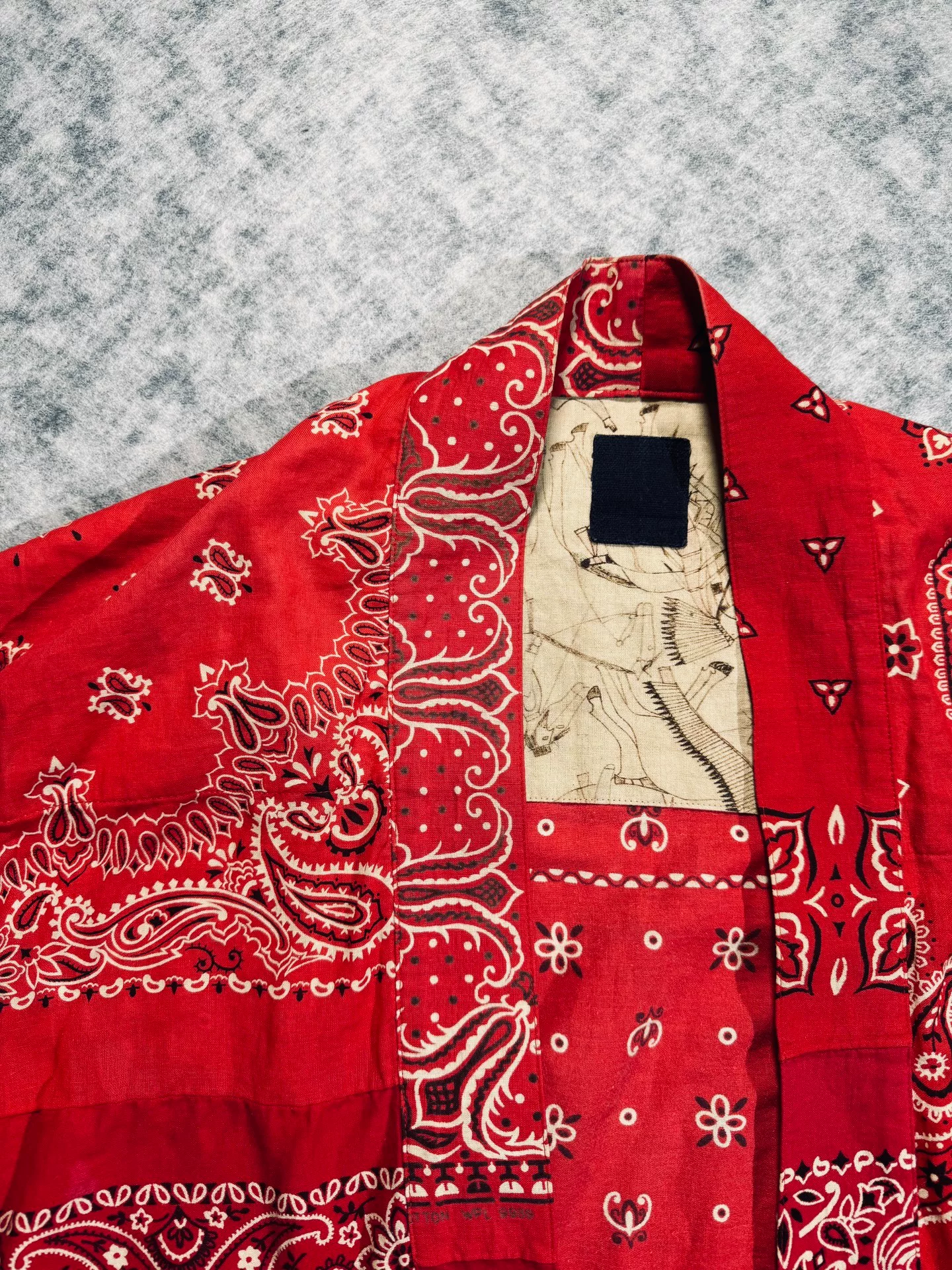 visvim I.C.T Bandana Print Robe Shirt — detail