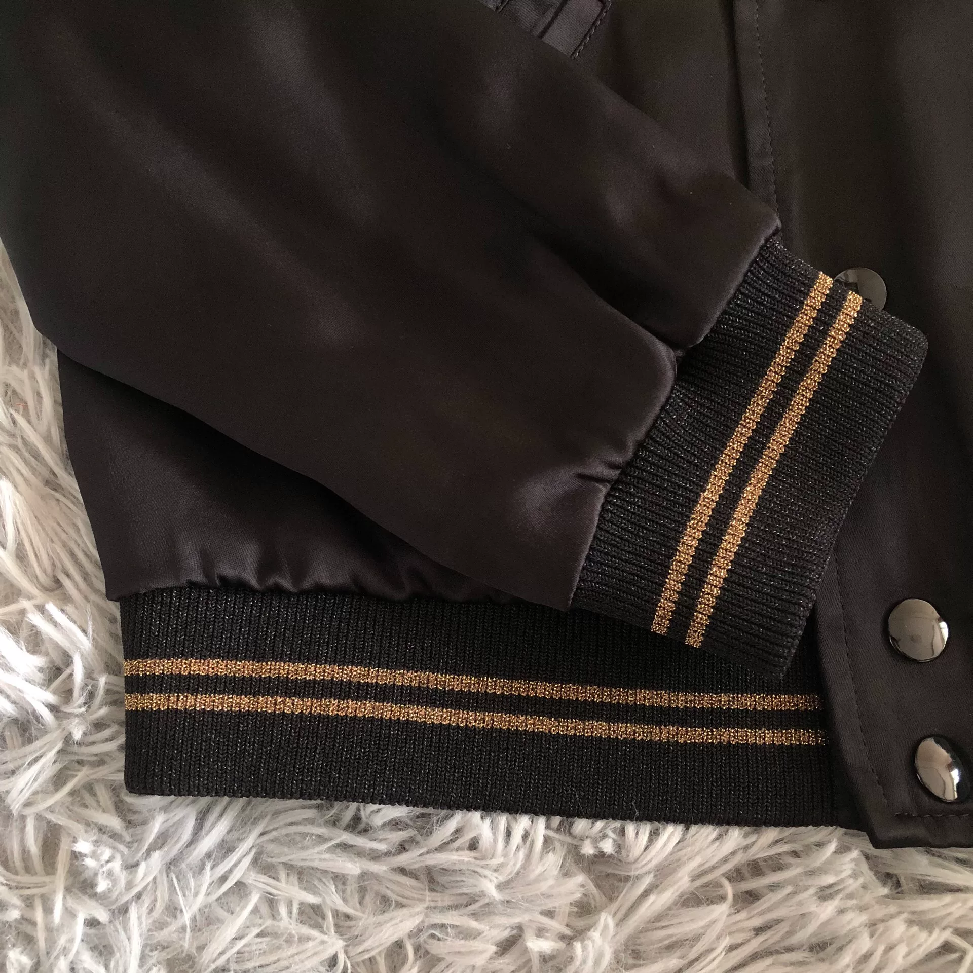 Saint Laurent 16FW Baseball Jacket — detail