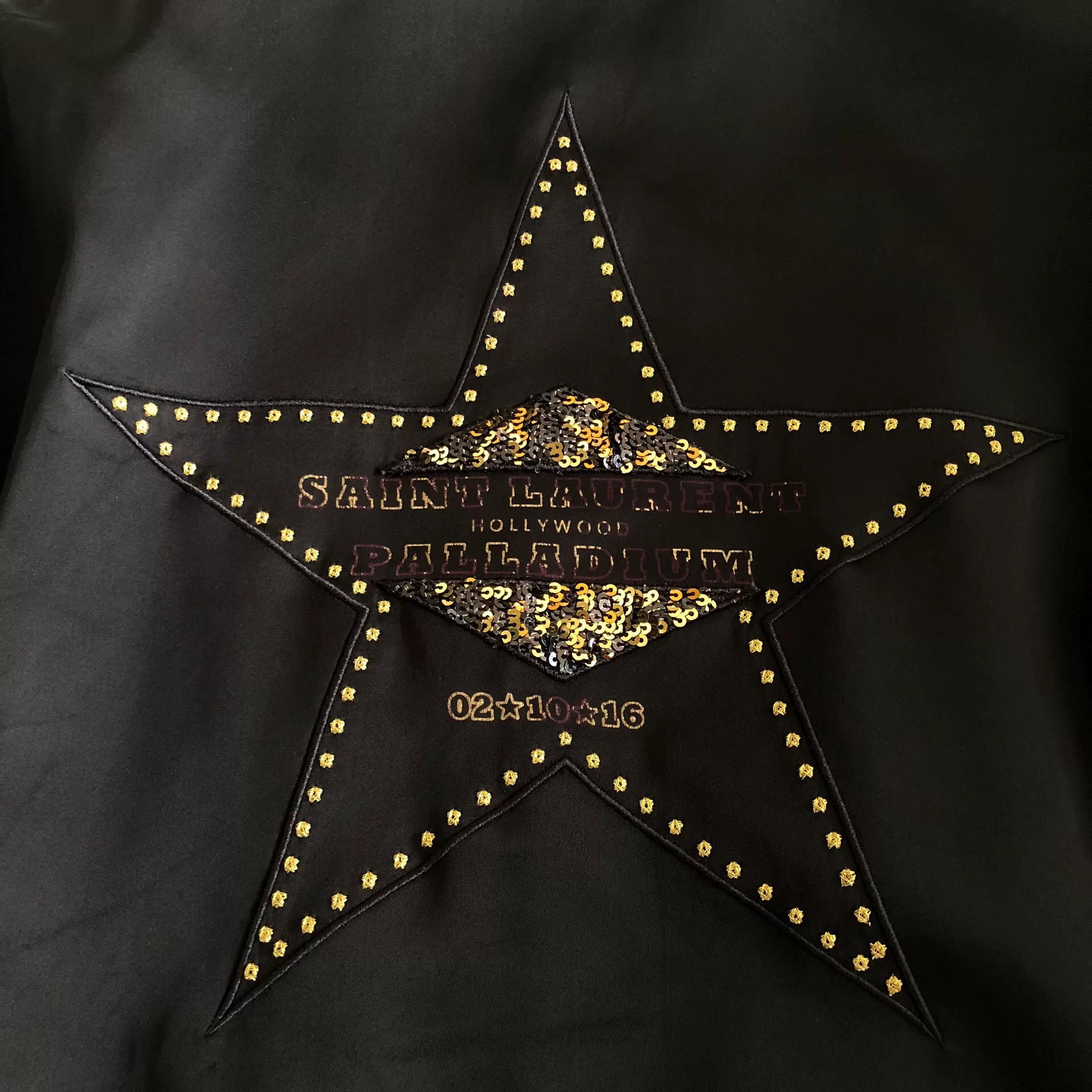 Saint Laurent 16FW Baseball Jacket — label