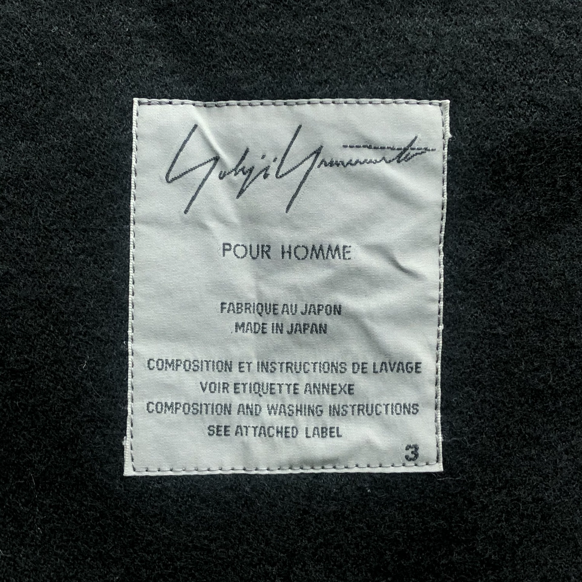 Yohji Yamamoto 09AW Multi-Pocket Blazer — back