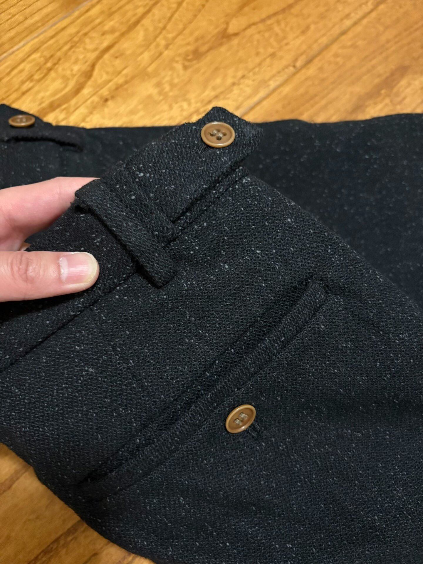 VISVIM CORNELL SLACKS WOOL — detail
