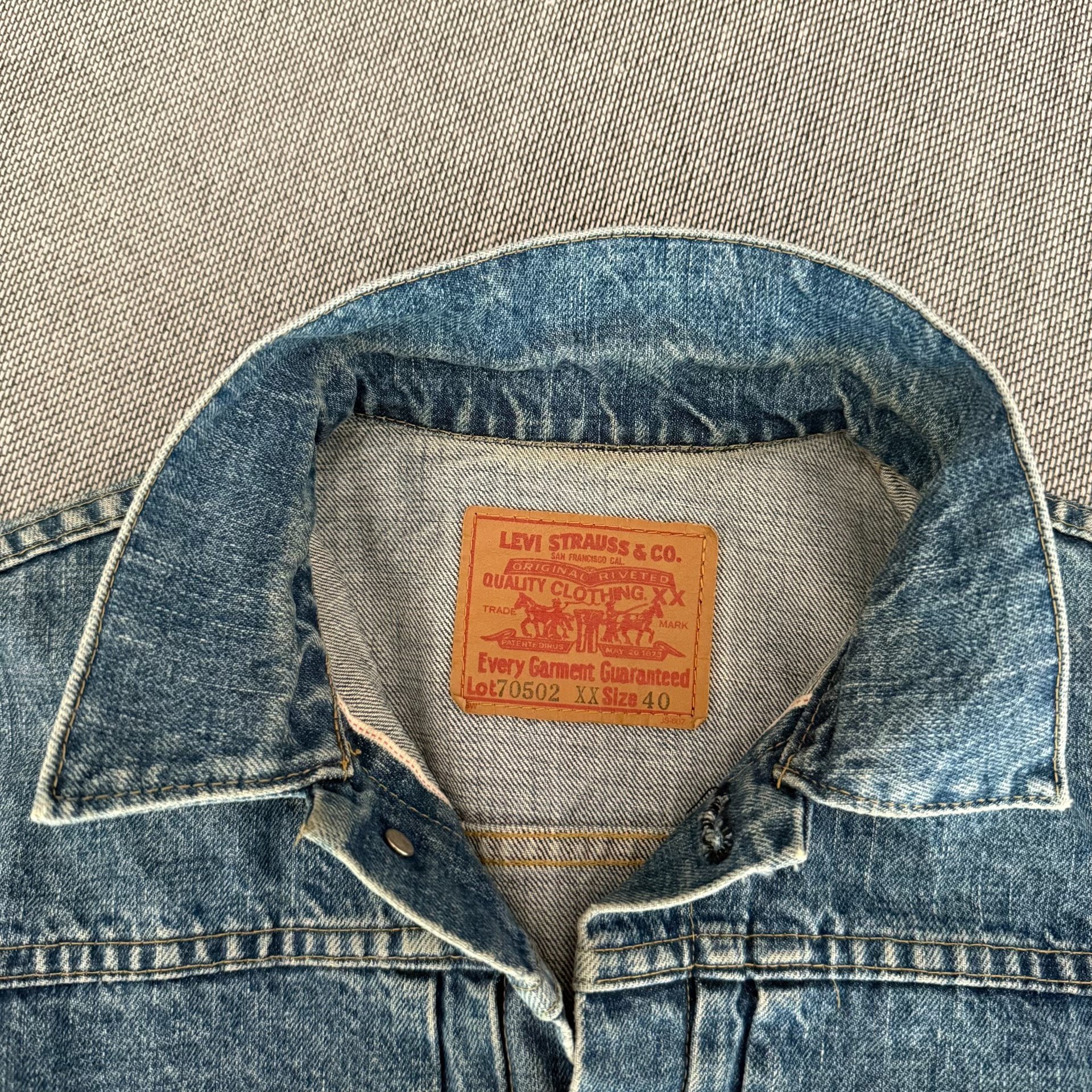 Levi's LVC 70502xx Denim Jacket — detail