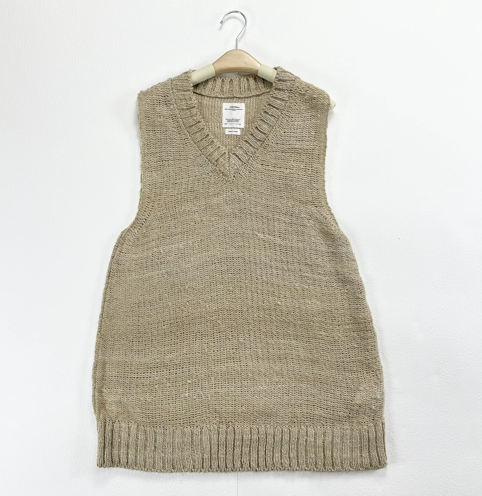 Visvim Tussar Silk V-neck Knitted Vest