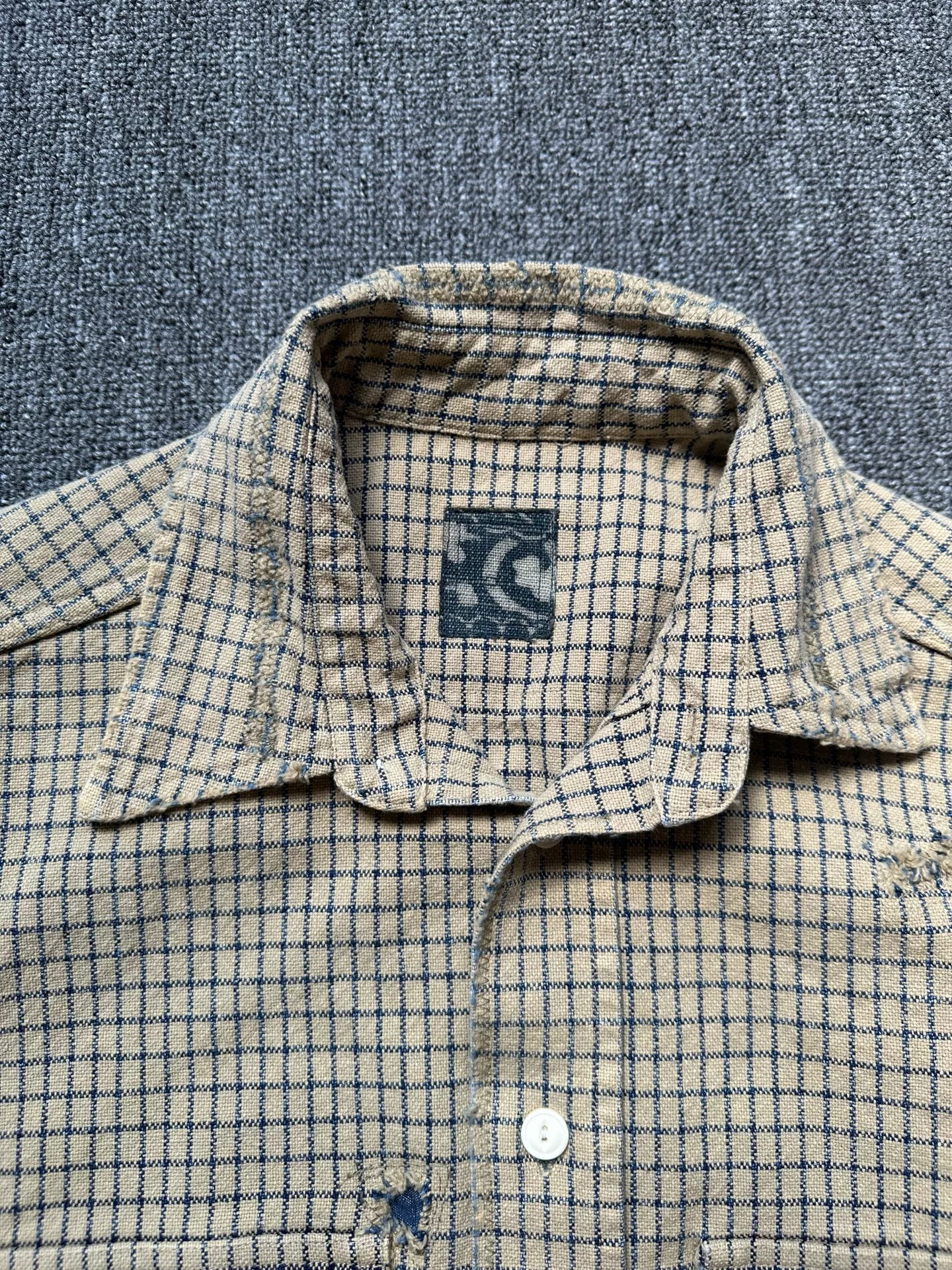 visvim Lumber Crash Checkered Button-Up — detail