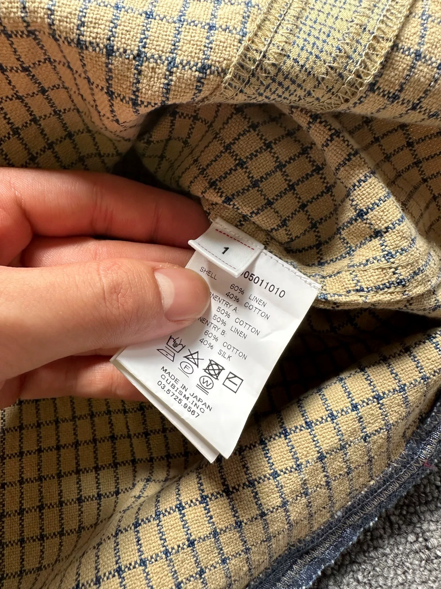 visvim Lumber Crash Checkered Button-Up — label