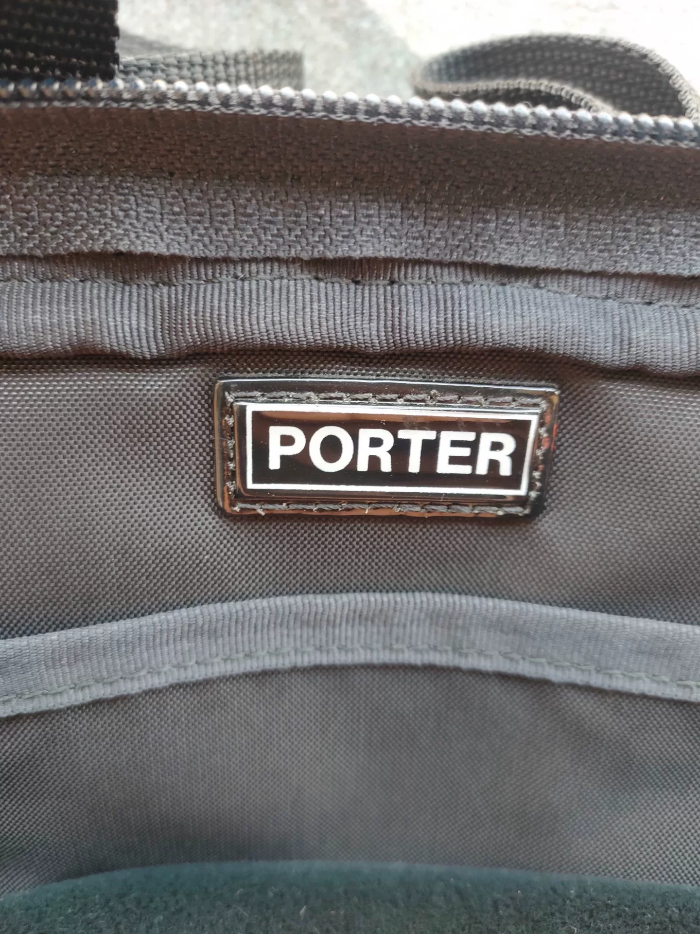 Porter Woven Small Waist Accessory Bag — label