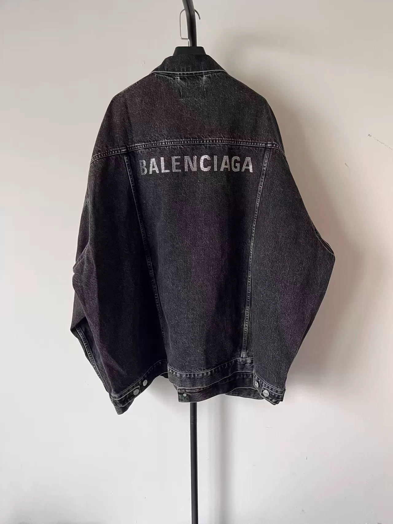 Balenciaga Logo Loose Denim Jacket