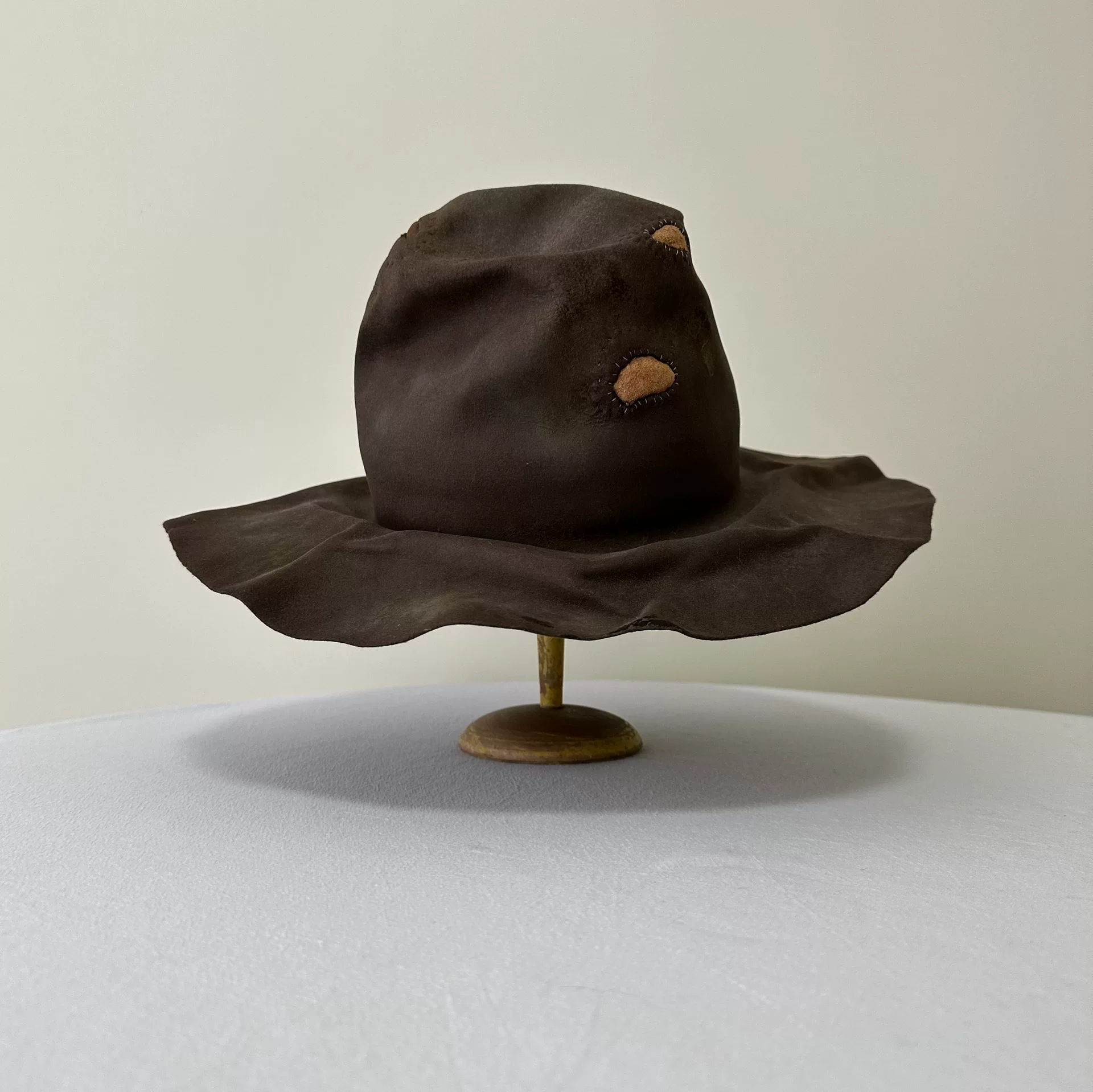 Horisaki Beaver Burned Felt Hat — detail