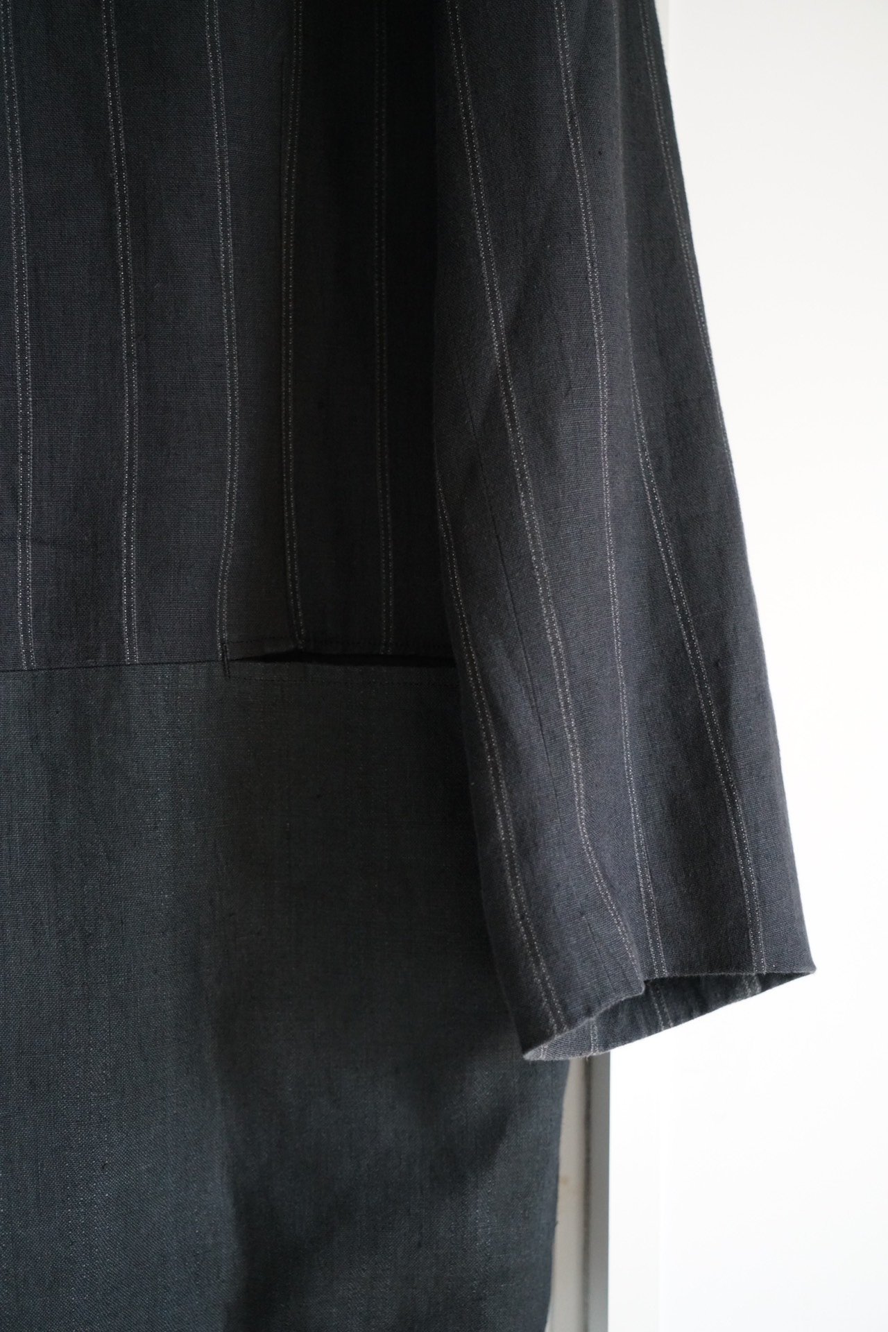 Yohji Yamamoto 94SS Stripe Linen Blazer — back