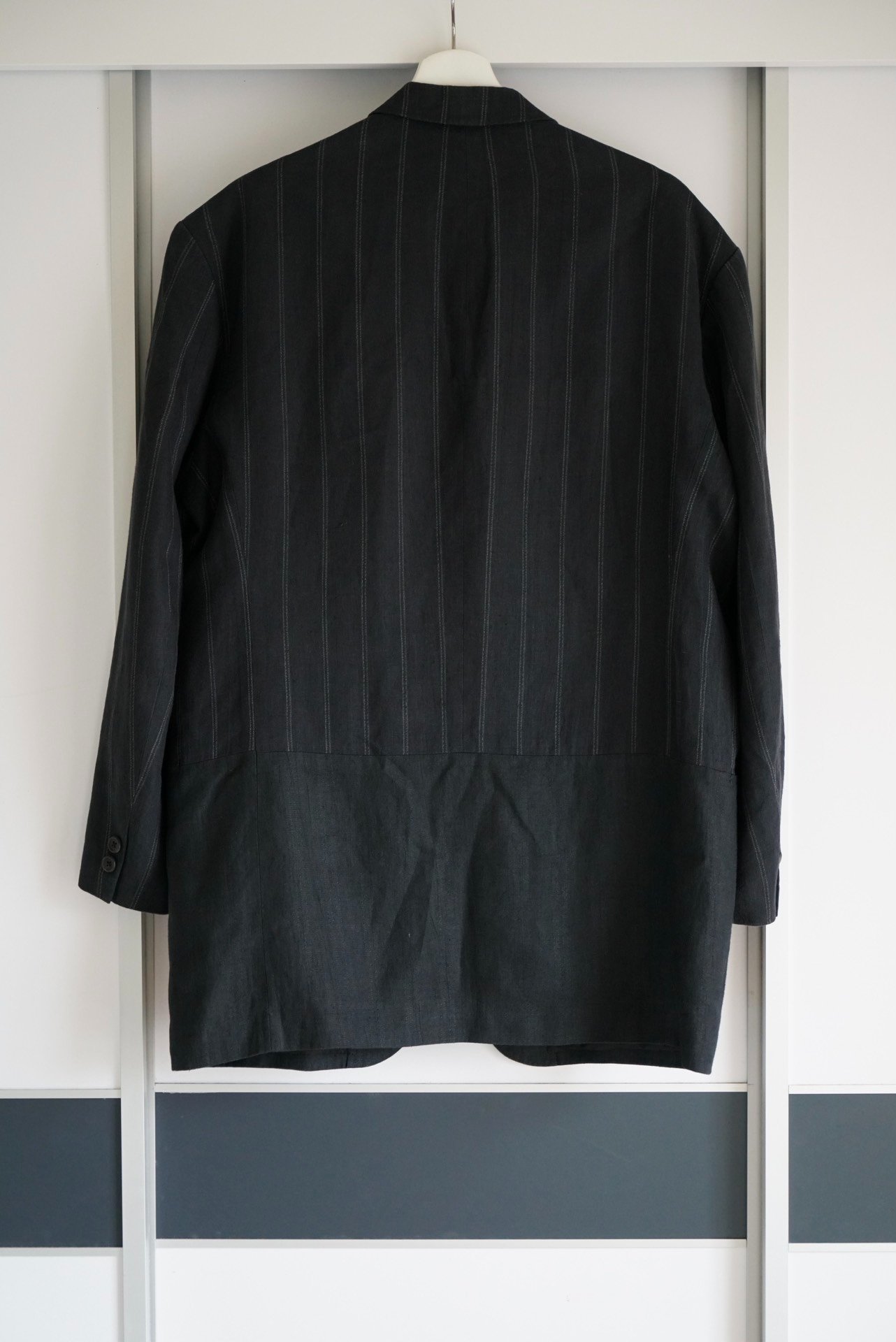 Yohji Yamamoto 94SS Stripe Linen Blazer — front