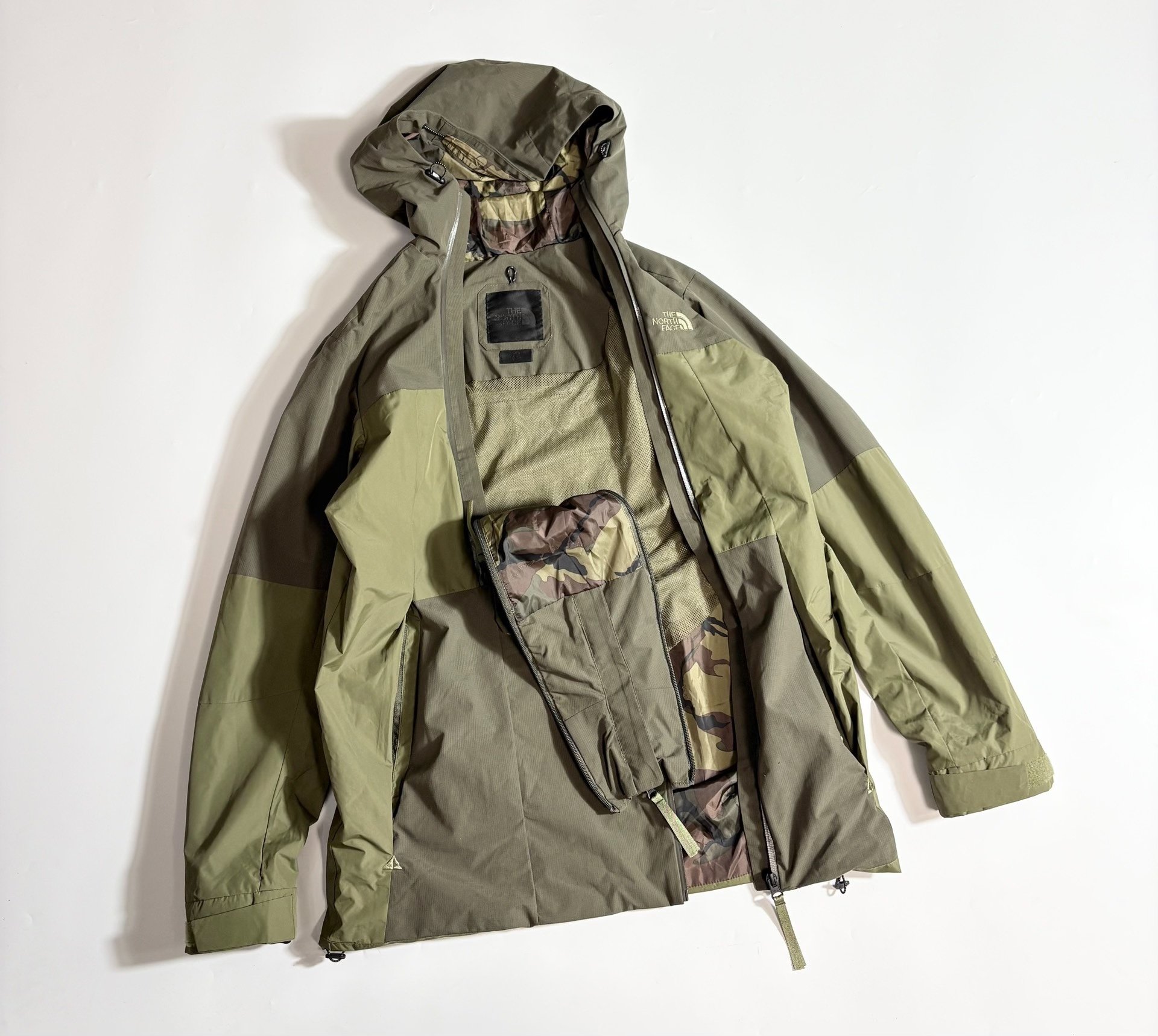 The North Face Olive Green Functional Jacket — back