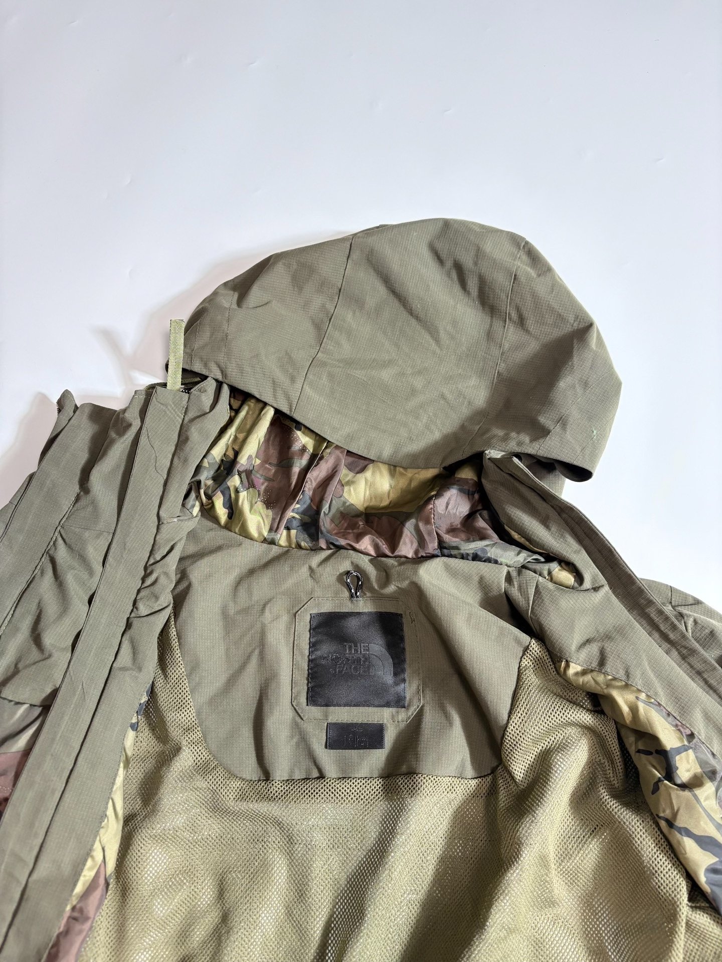 The North Face Olive Green Functional Jacket — detail