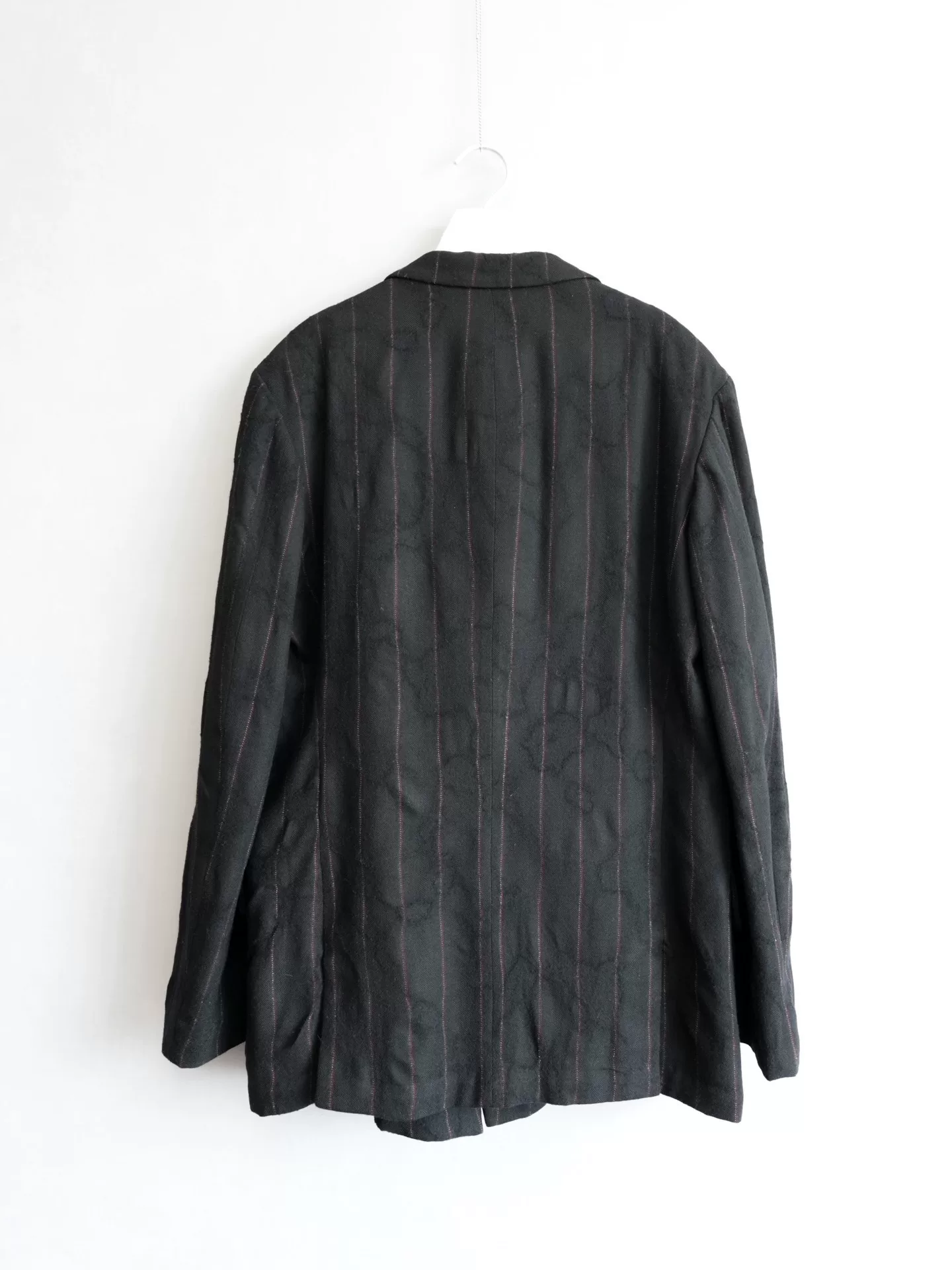Yohji Yamamoto 11AW Corroded Stripe Jacket — detail