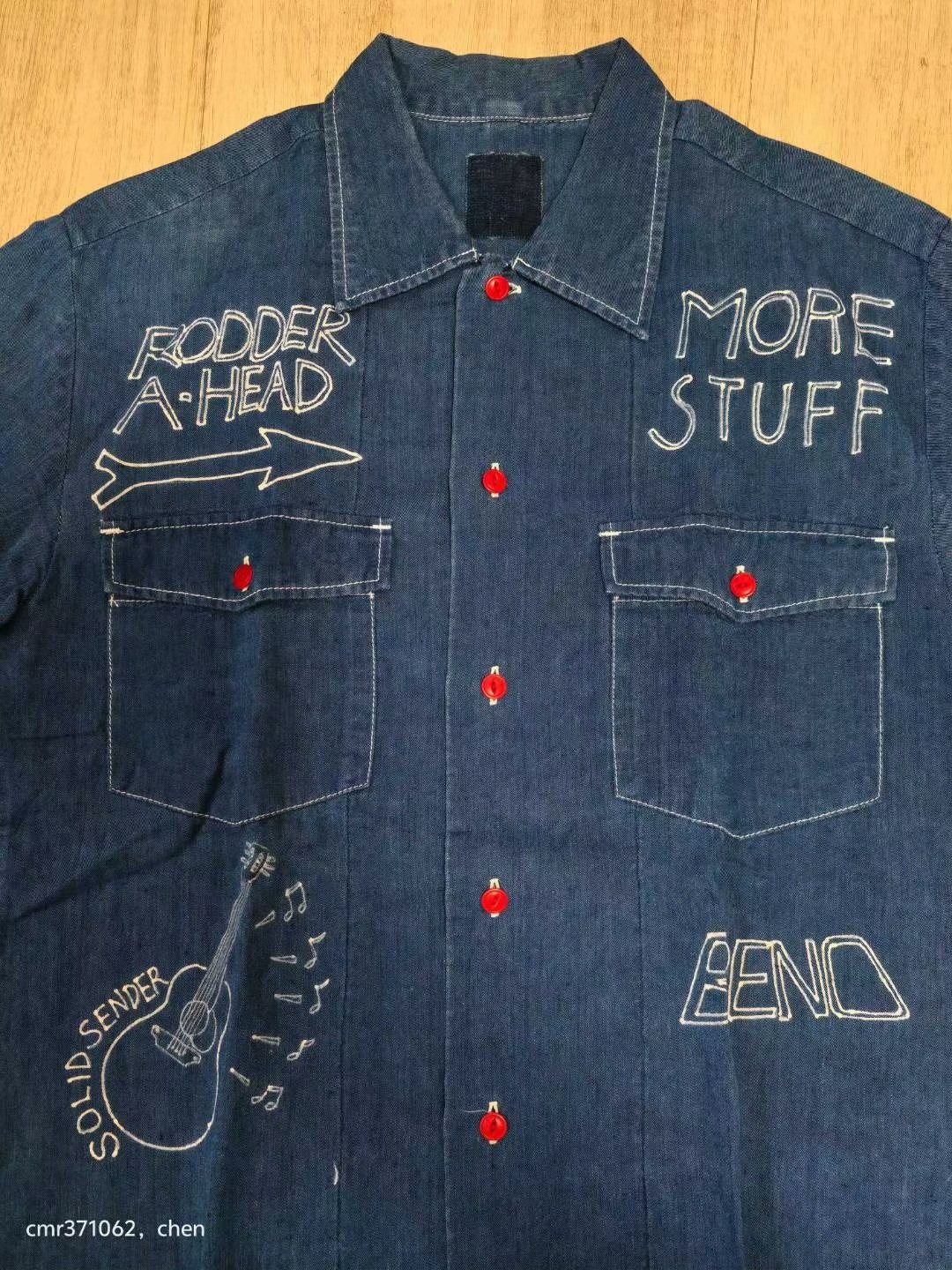 visvim 14 ICT Rust Belt Hand Paint — back