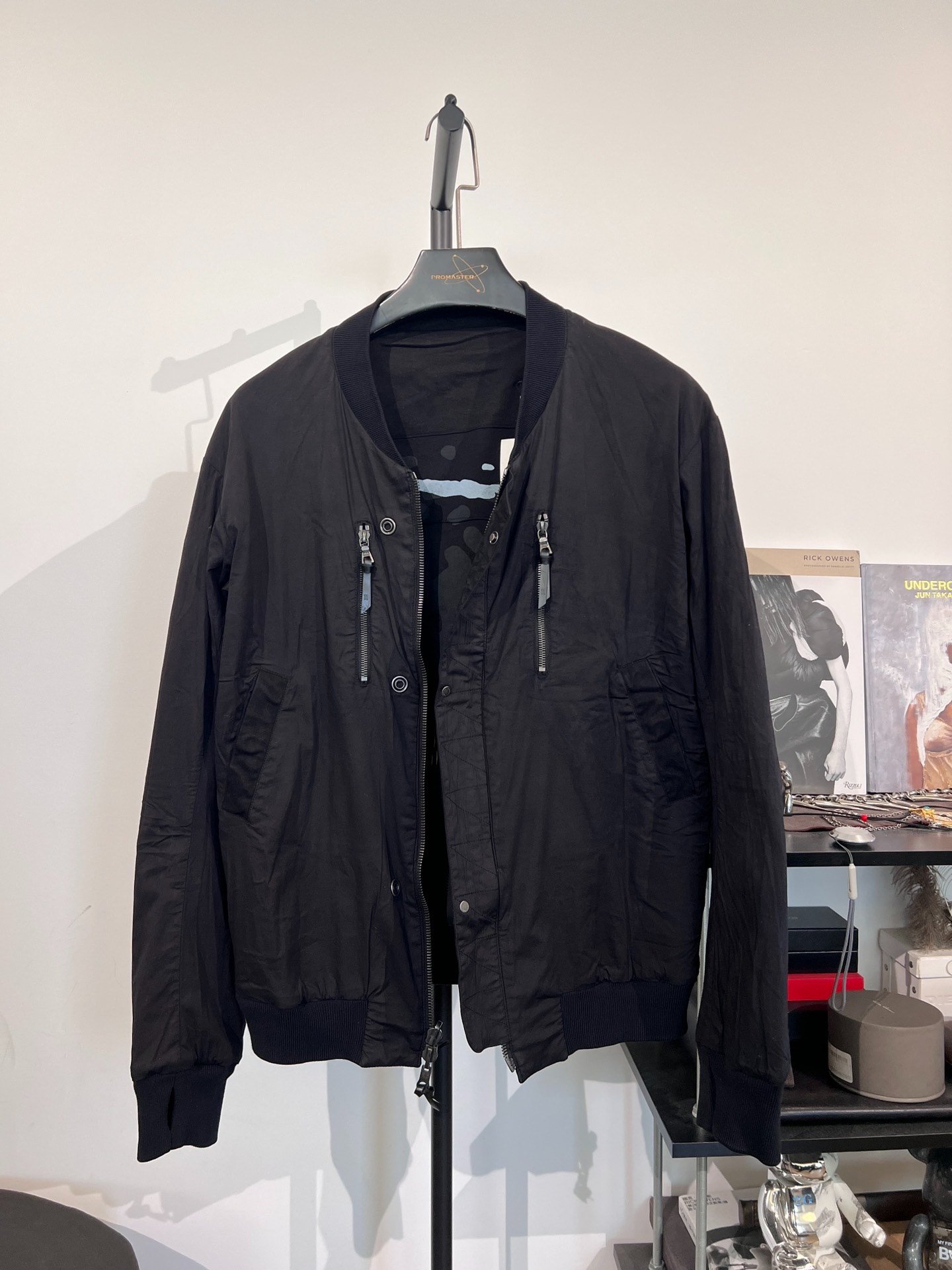 Boris Bidjan Saberi 11by bbs J3 Ma-1 Jacket — detail