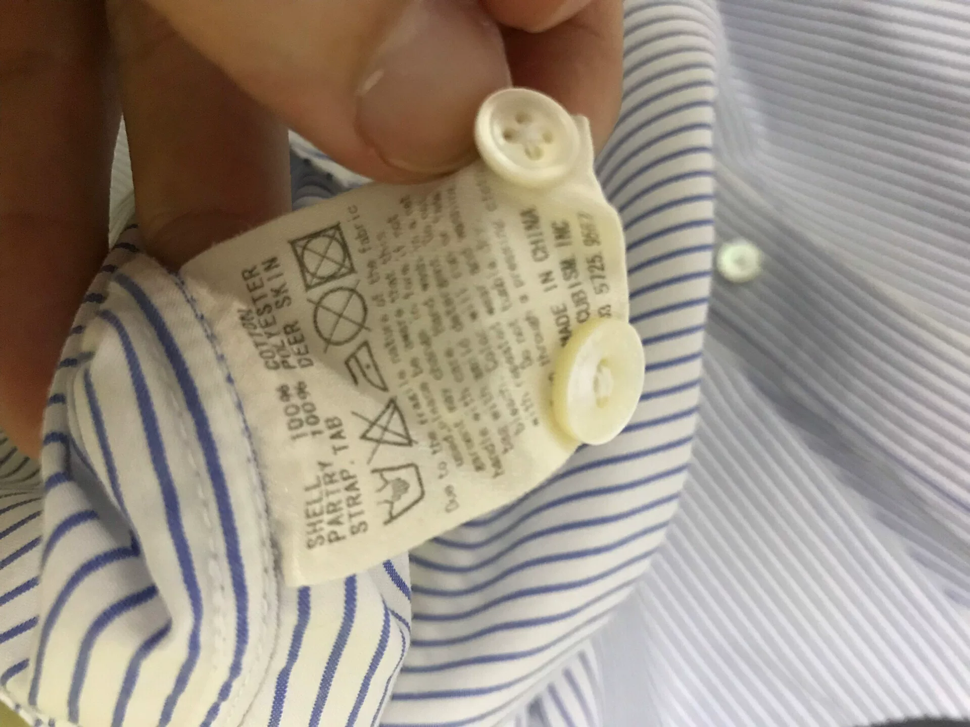 visvim Weld Short-Sleeve Striped Shirt — label