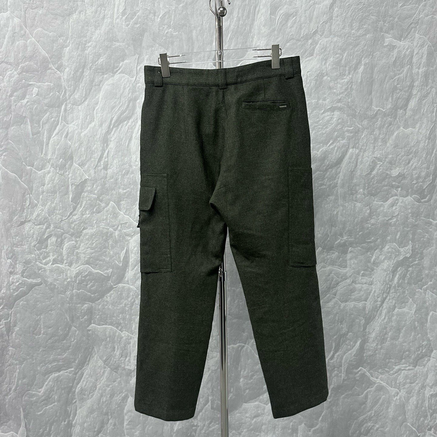 Louis Vuitton SS24 Logo Wool Cargo Pants — back