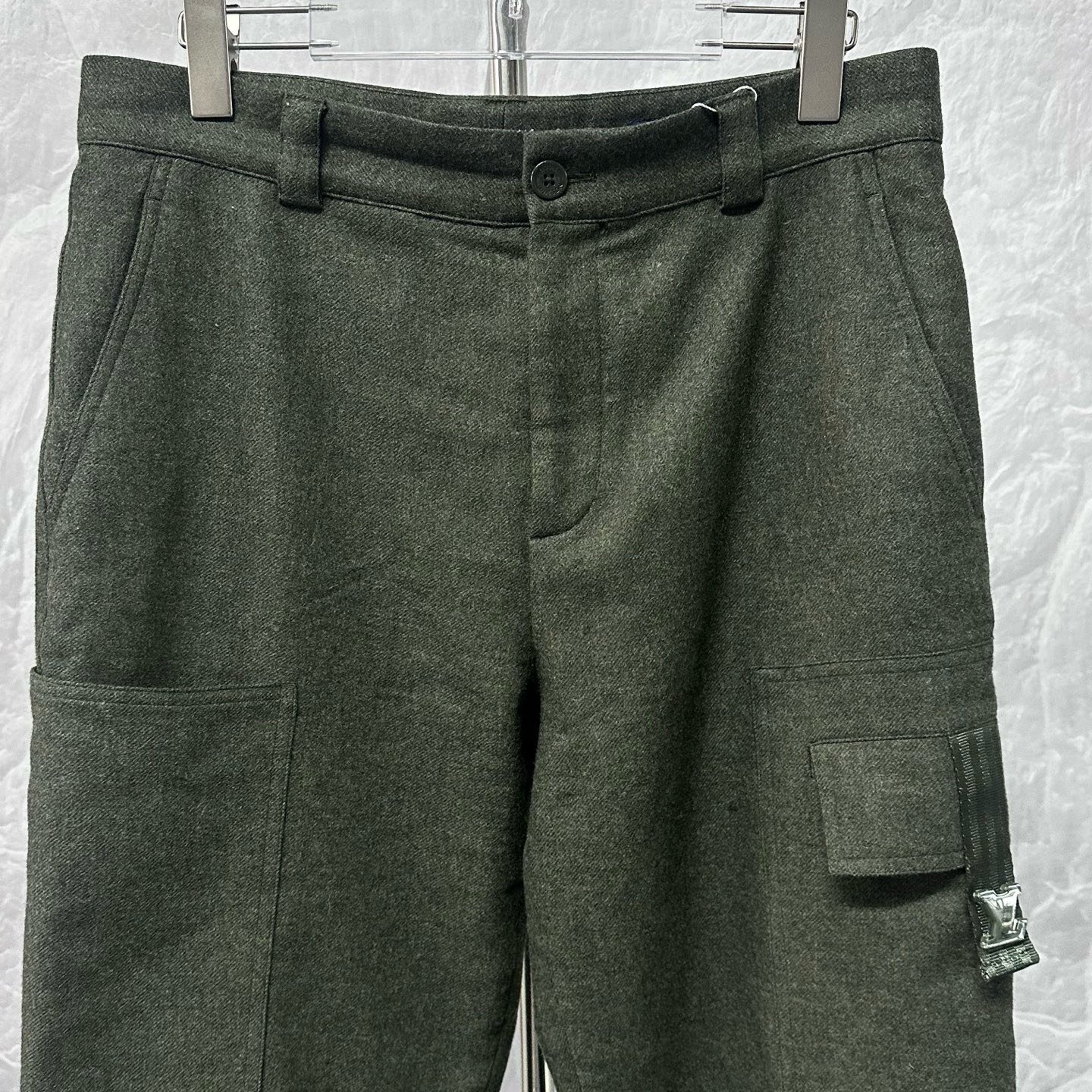 Louis Vuitton SS24 Logo Wool Cargo Pants — front