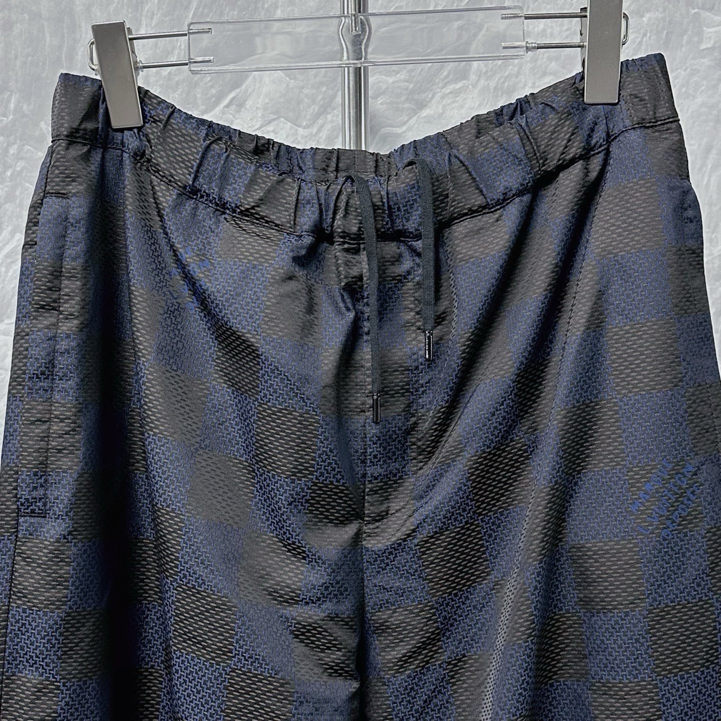 Louis Vuitton SS24 Pharrell Checkered Beaded Pants — front