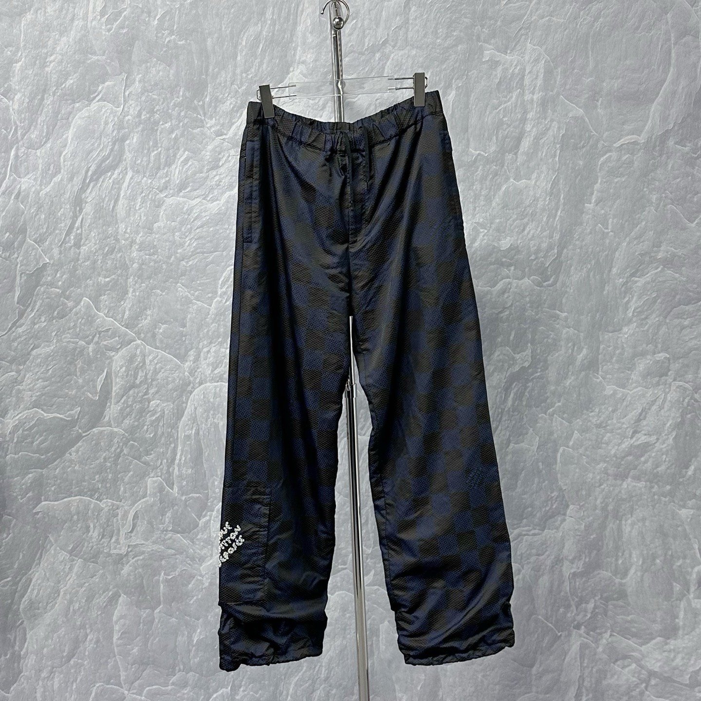 Louis Vuitton SS24 Pharrell Checkered Beaded Pants