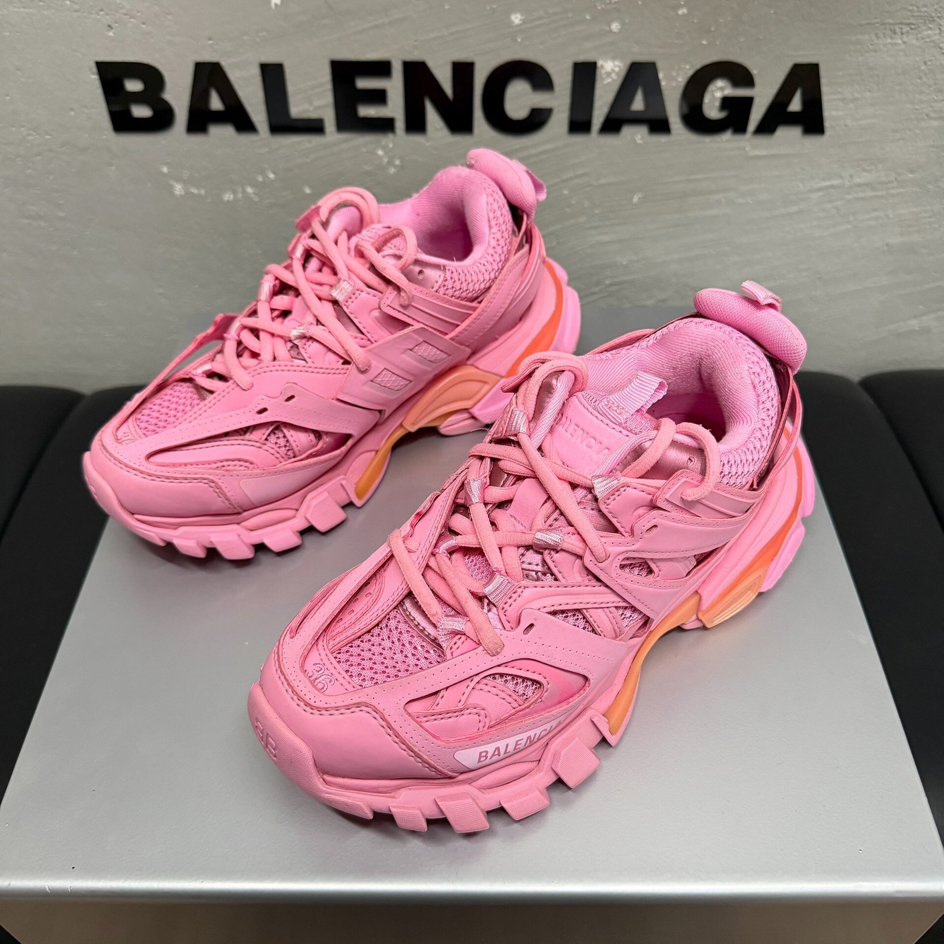 Balenciaga Track Pink Sneakers Size 36