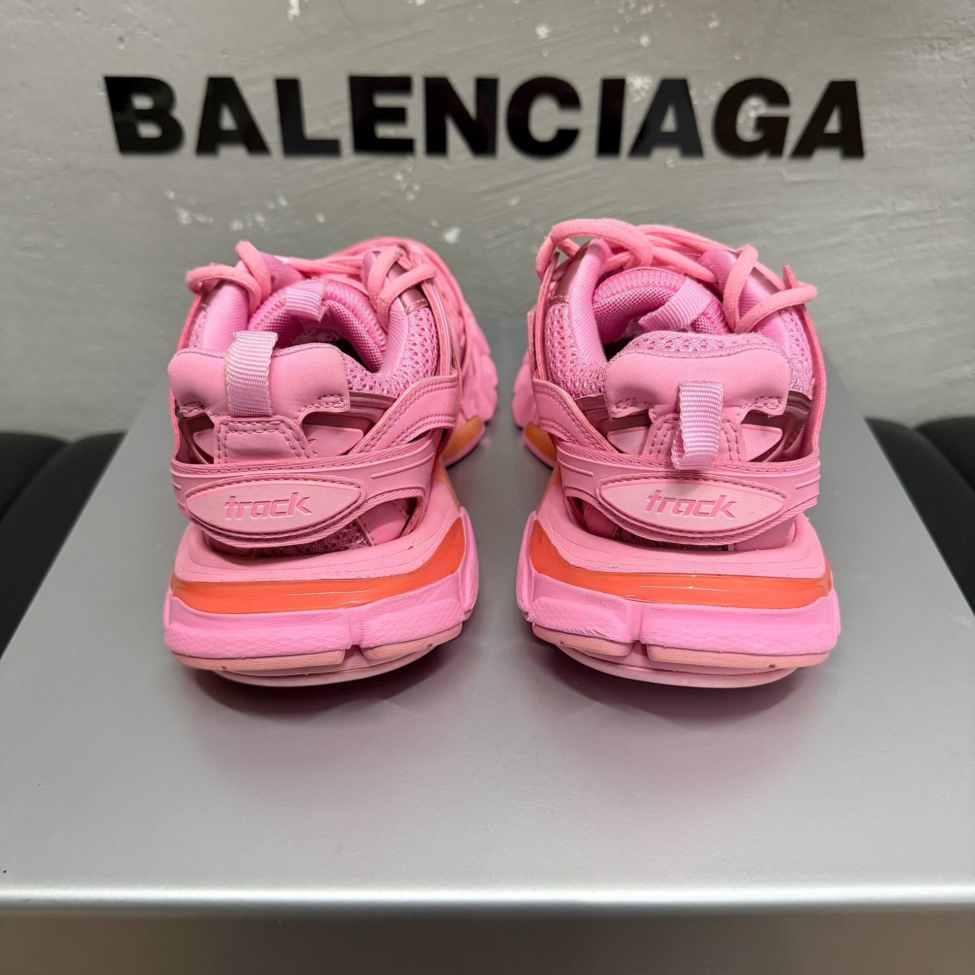 Balenciaga Track Pink Sneakers Size 36 — label