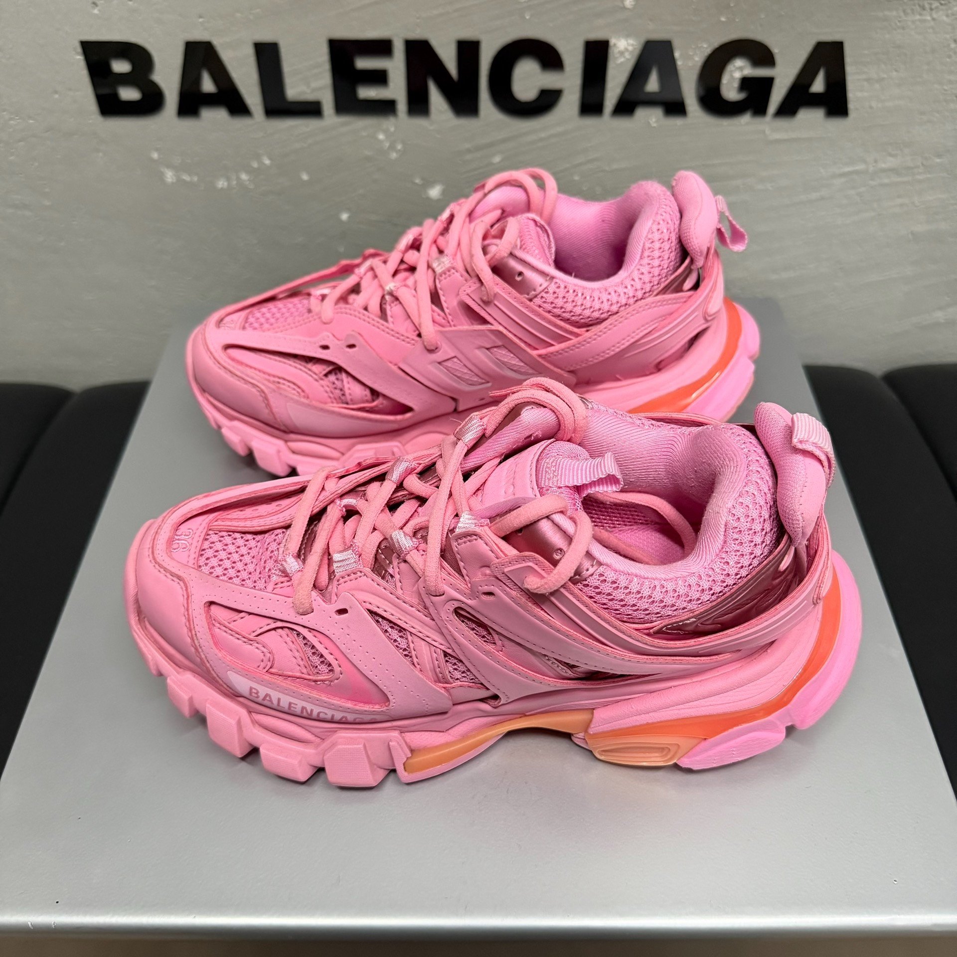 Balenciaga Track Pink Sneakers Size 36 — detail