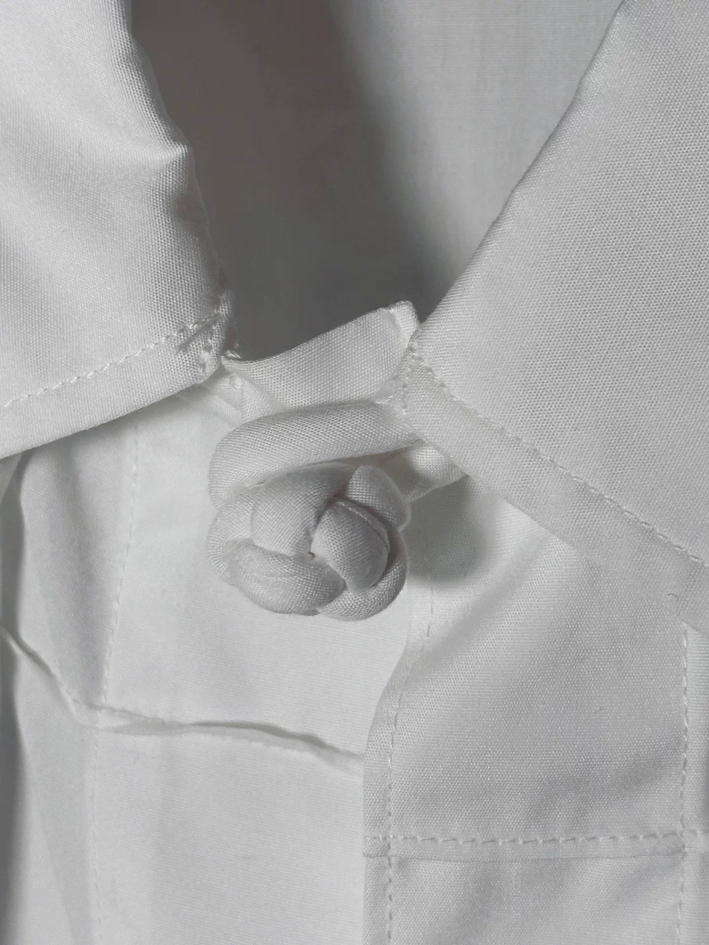 Yohji Yamamoto 22SS White Frog Button Shirt — label