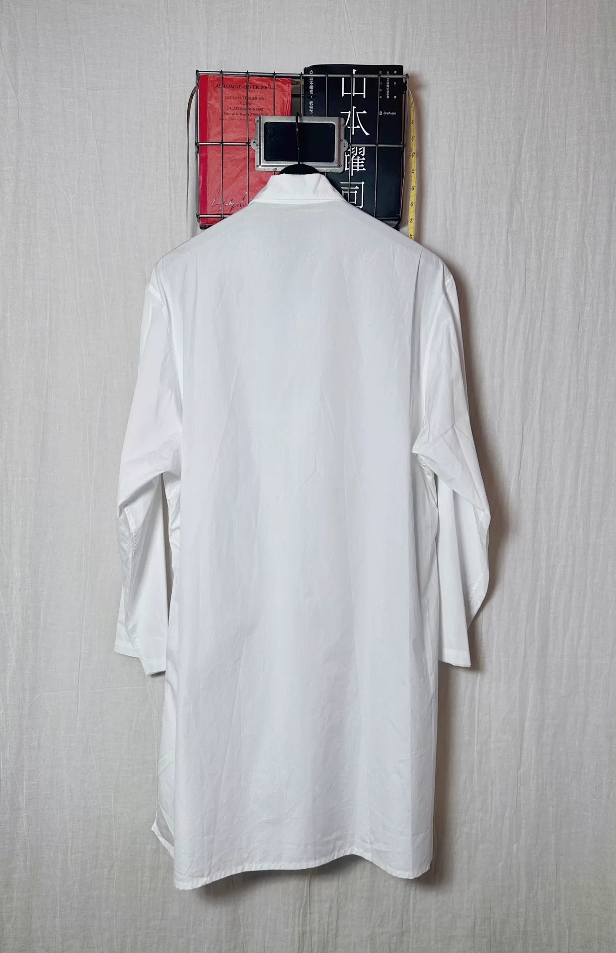 Yohji Yamamoto 22SS White Frog Button Shirt — back