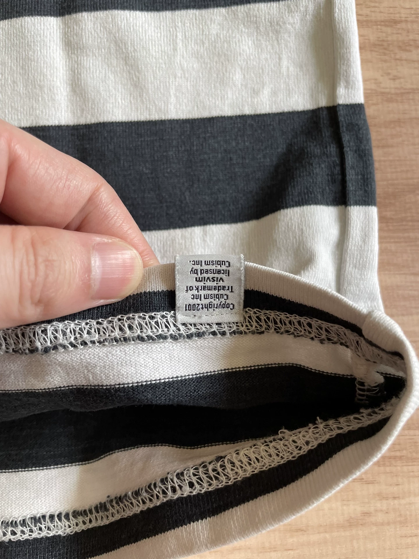VISVIM BORDER CREW S/S T-shirt — back