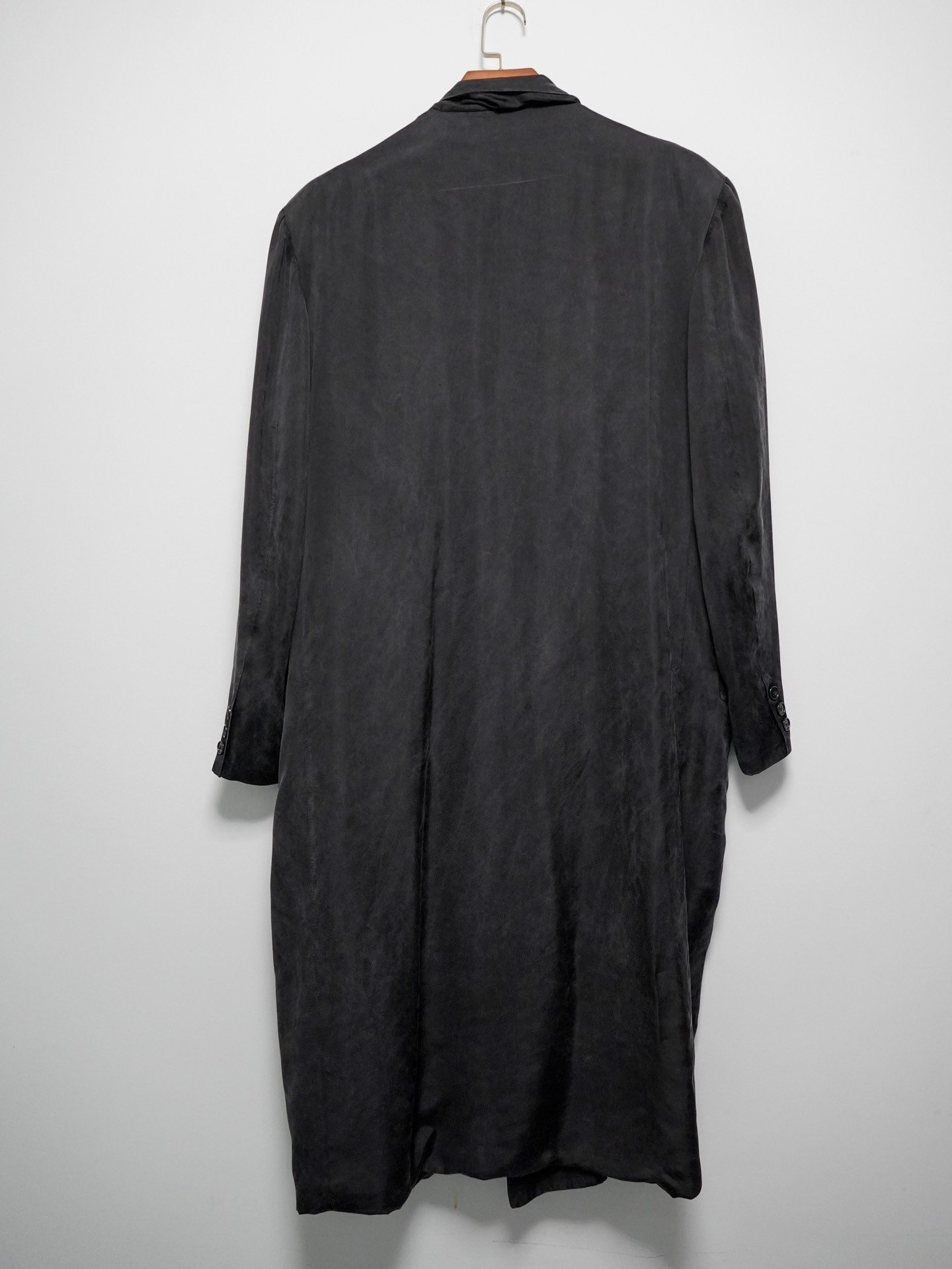 Yohji Yamamoto 1980s Double-Breasted Coat — label