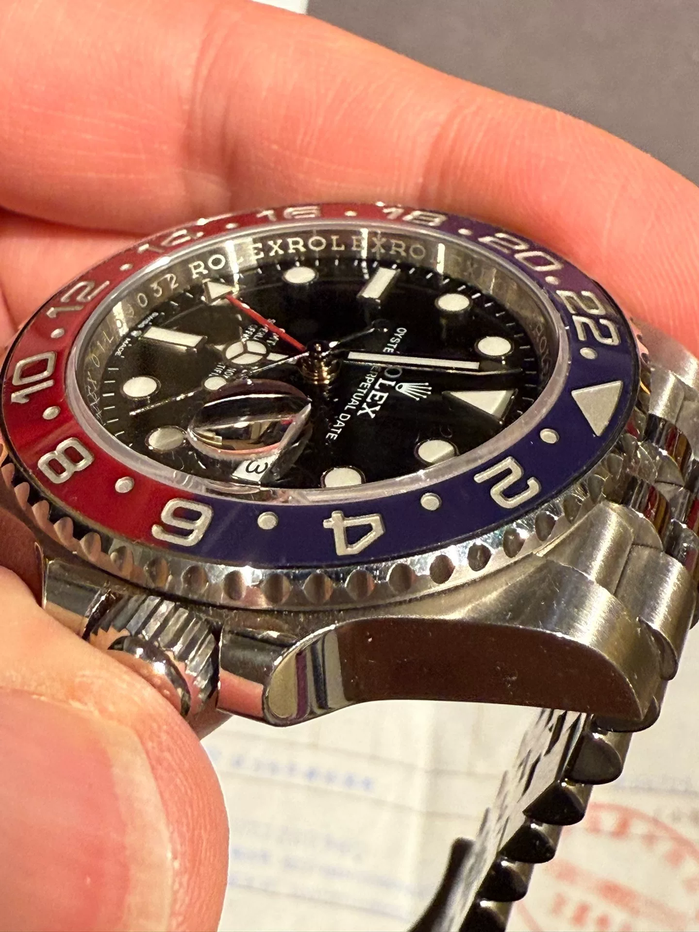 Rolex 126710 Coke Bezel 40mm — detail