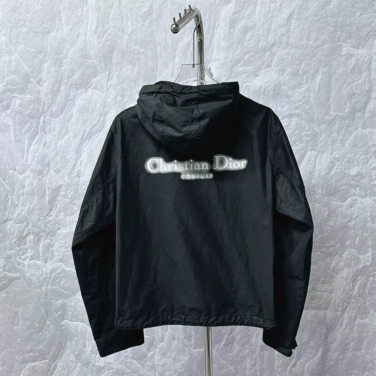 Dior FW24 Christian Dior Logo Hooded Jacket — back