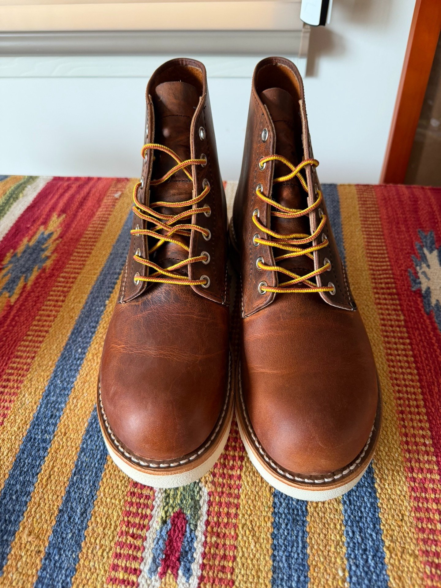 Red Wing 9111 Brown Boots — label