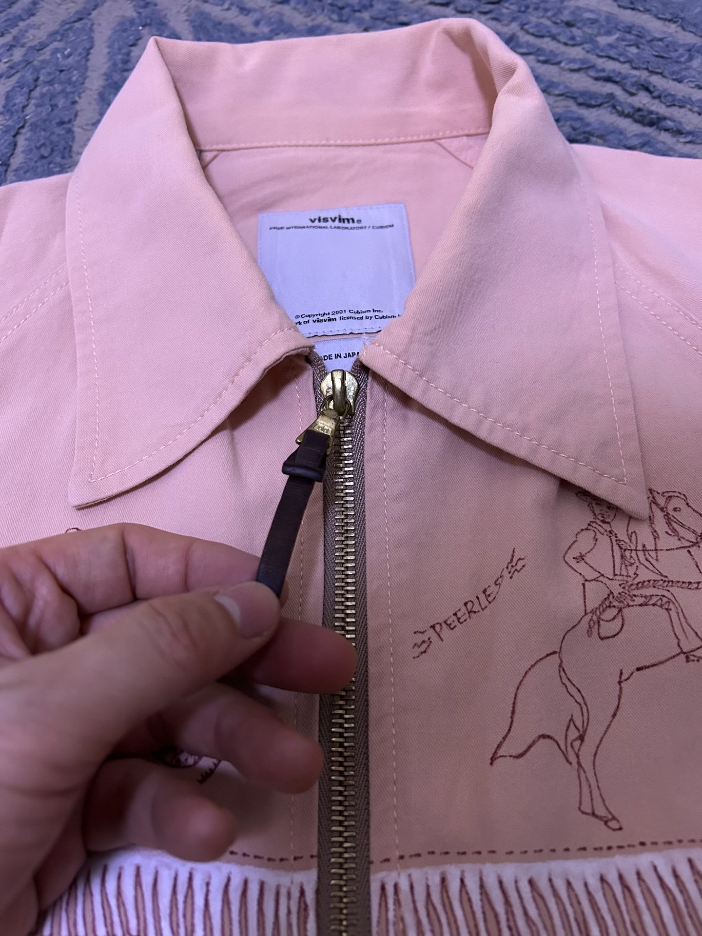 Visvim 17SS Traverse Swing Jacket — detail