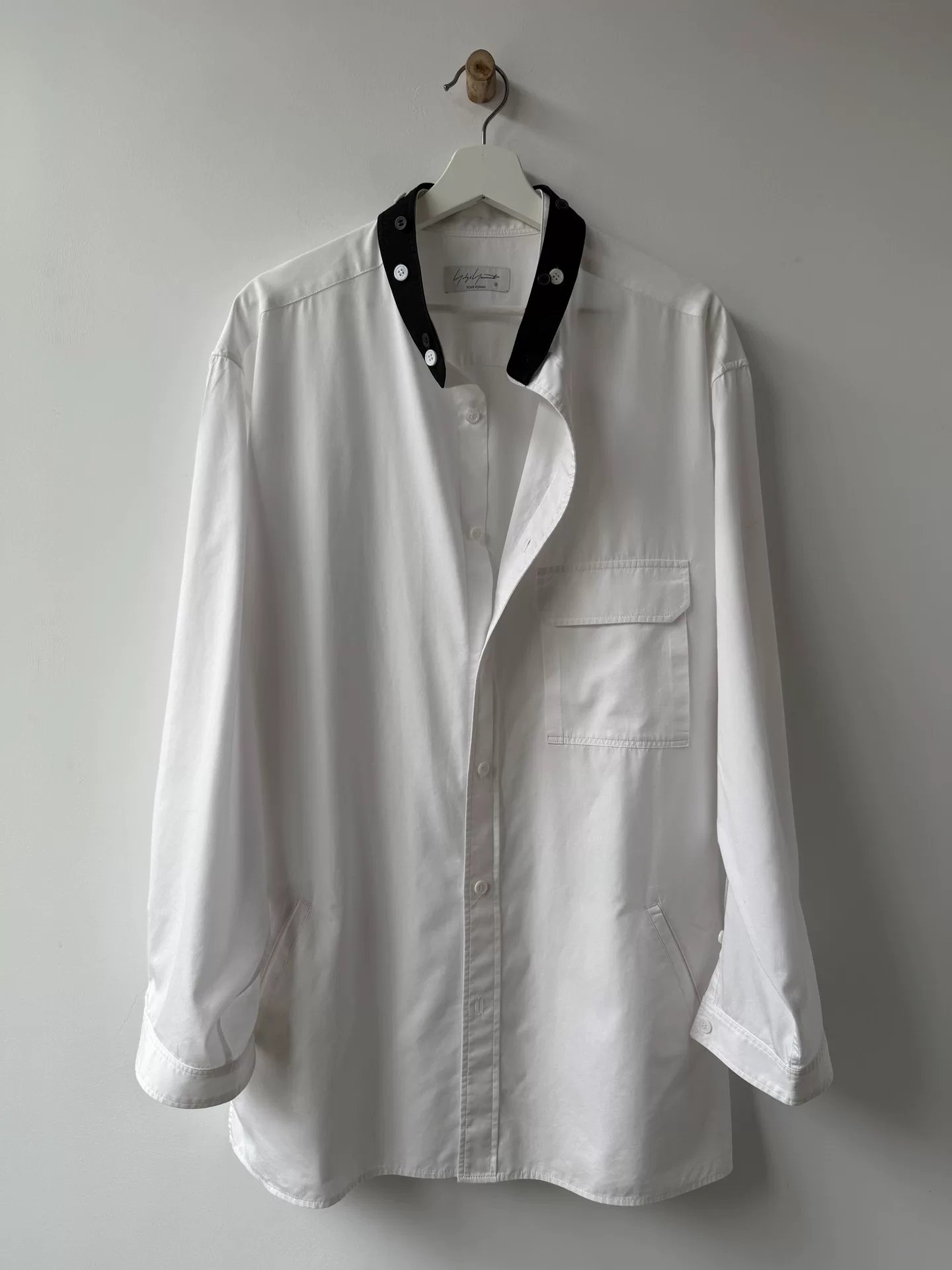 Yohji Yamamoto 2023SS Runway Shirt — detail