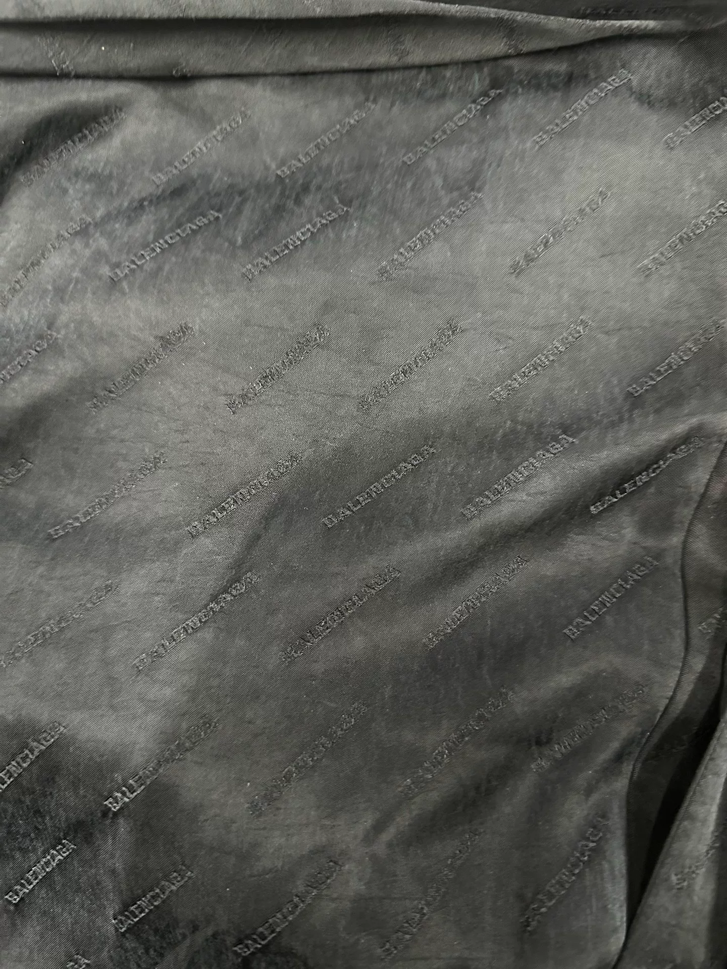 Balenciaga Four-Sleeve Scarf Logo Hooded Jacket — back