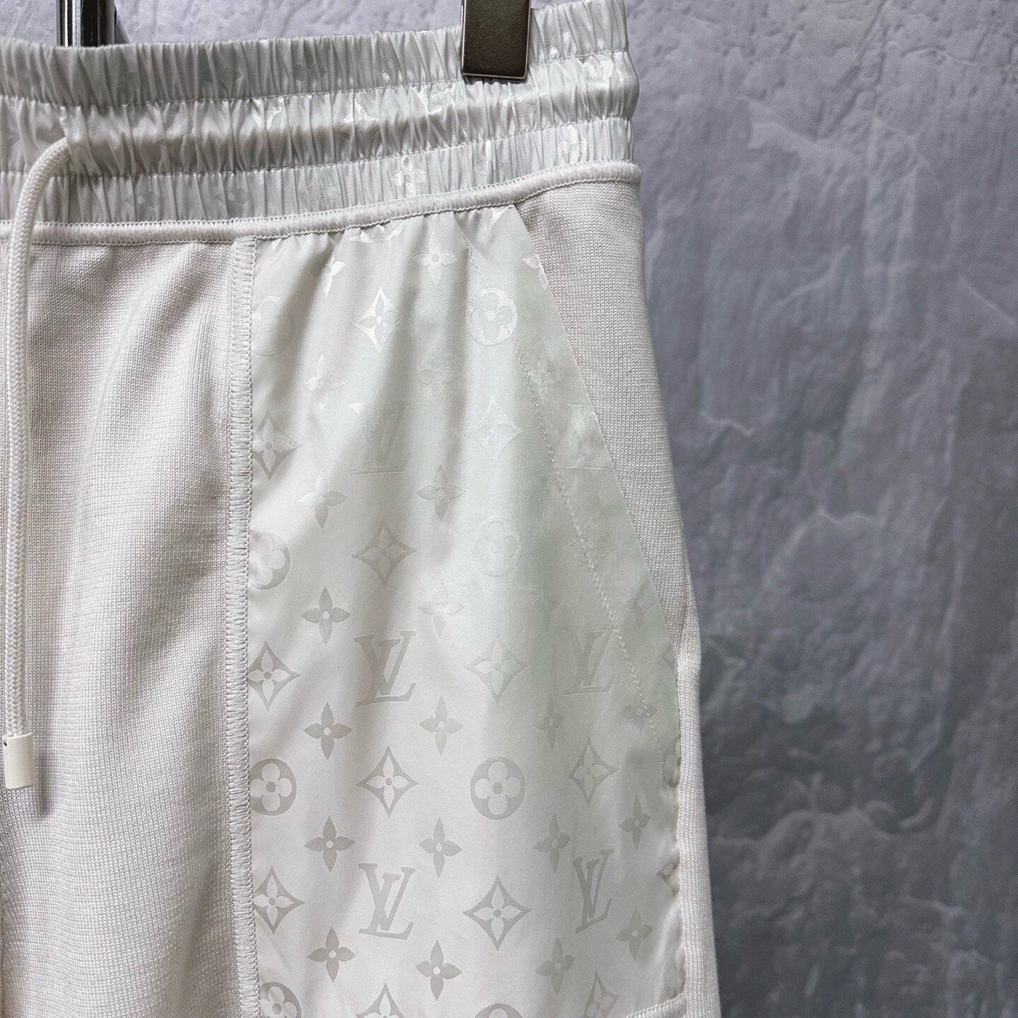 Louis Vuitton FW25 Monogram Patch Pocket Shorts — detail