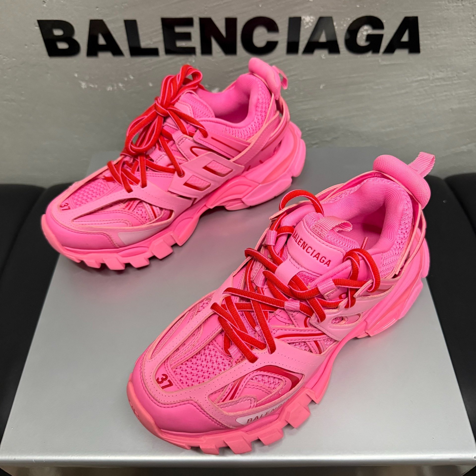 Balenciaga Track Pink Dad Shoes 37