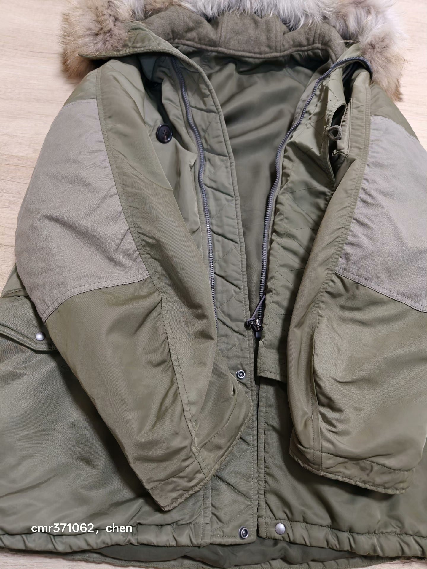 visvim 18AW Valdez Wool Pile Coat — back