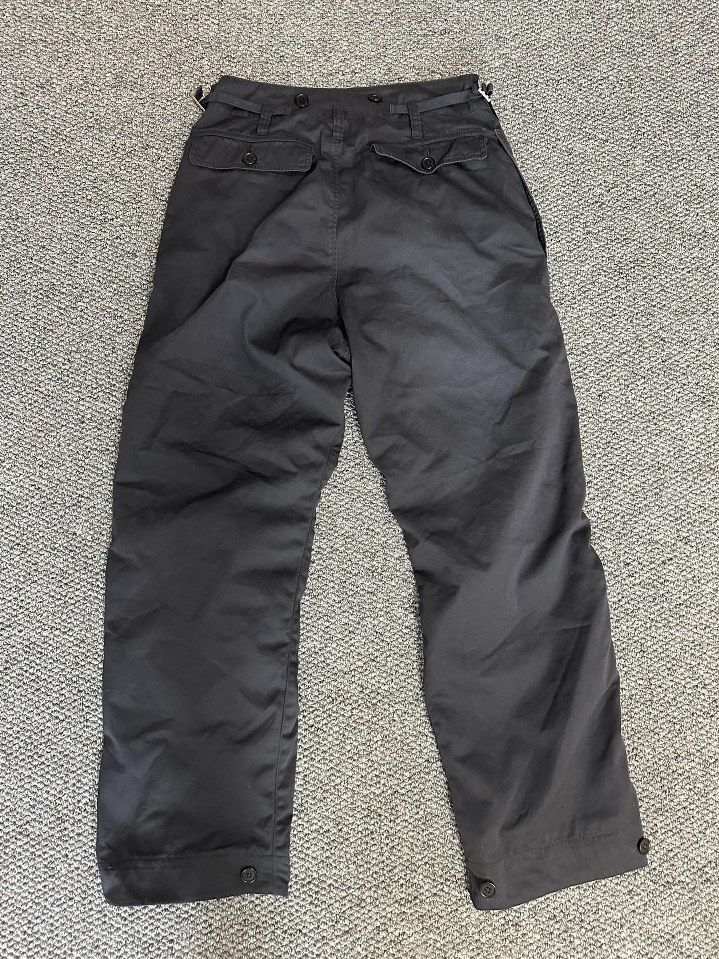 visvim Black Cargo Pants — detail