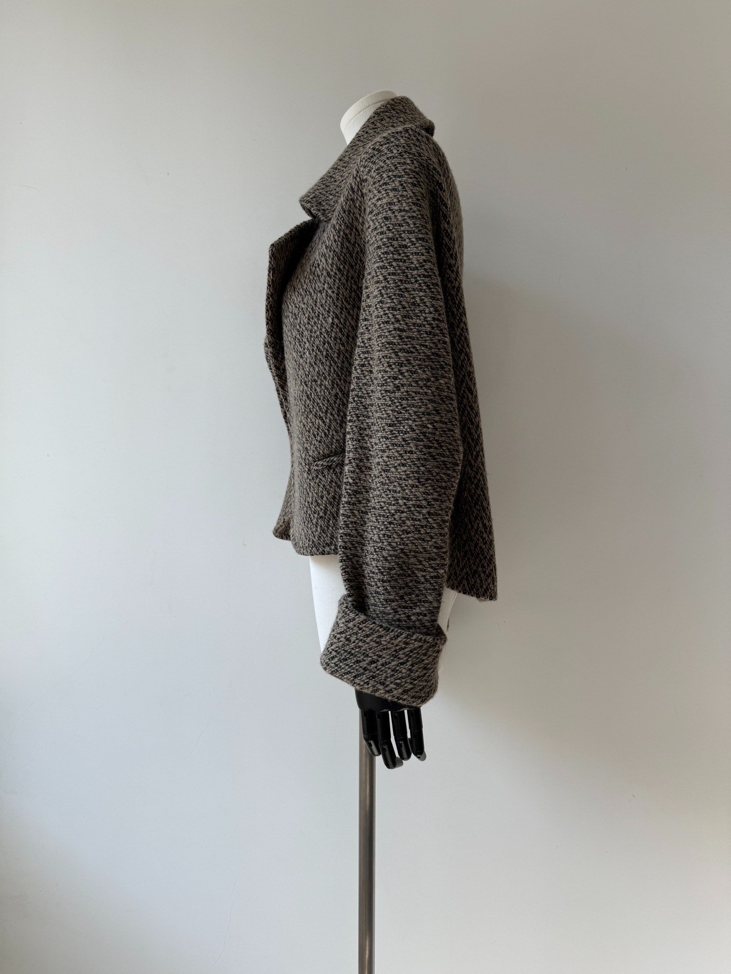 Yohji Yamamoto Tweed Jacket 24AW — label