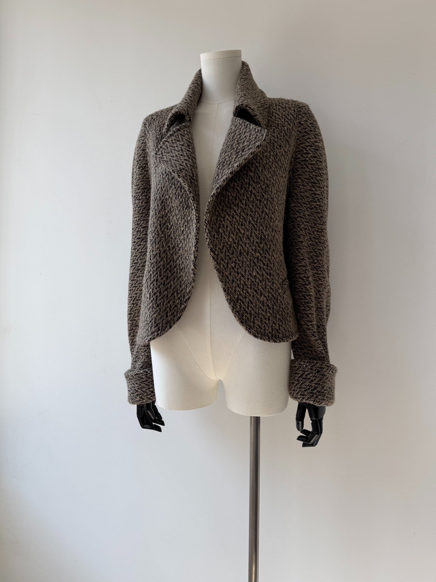 Yohji Yamamoto Tweed Jacket 24AW — back