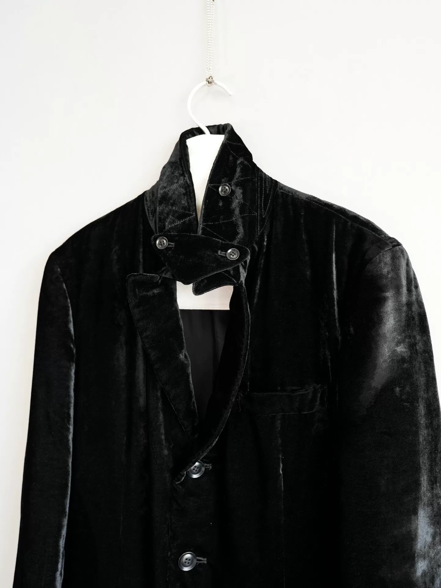 Yohji Yamamoto 18AW Velvet Dr.jkt Coat — label