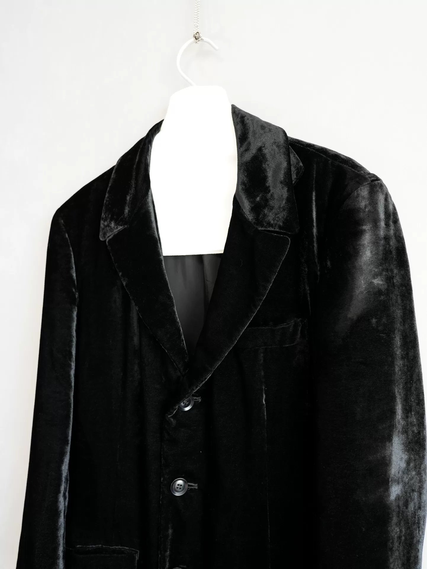 Yohji Yamamoto 18AW Velvet Dr.jkt Coat — back