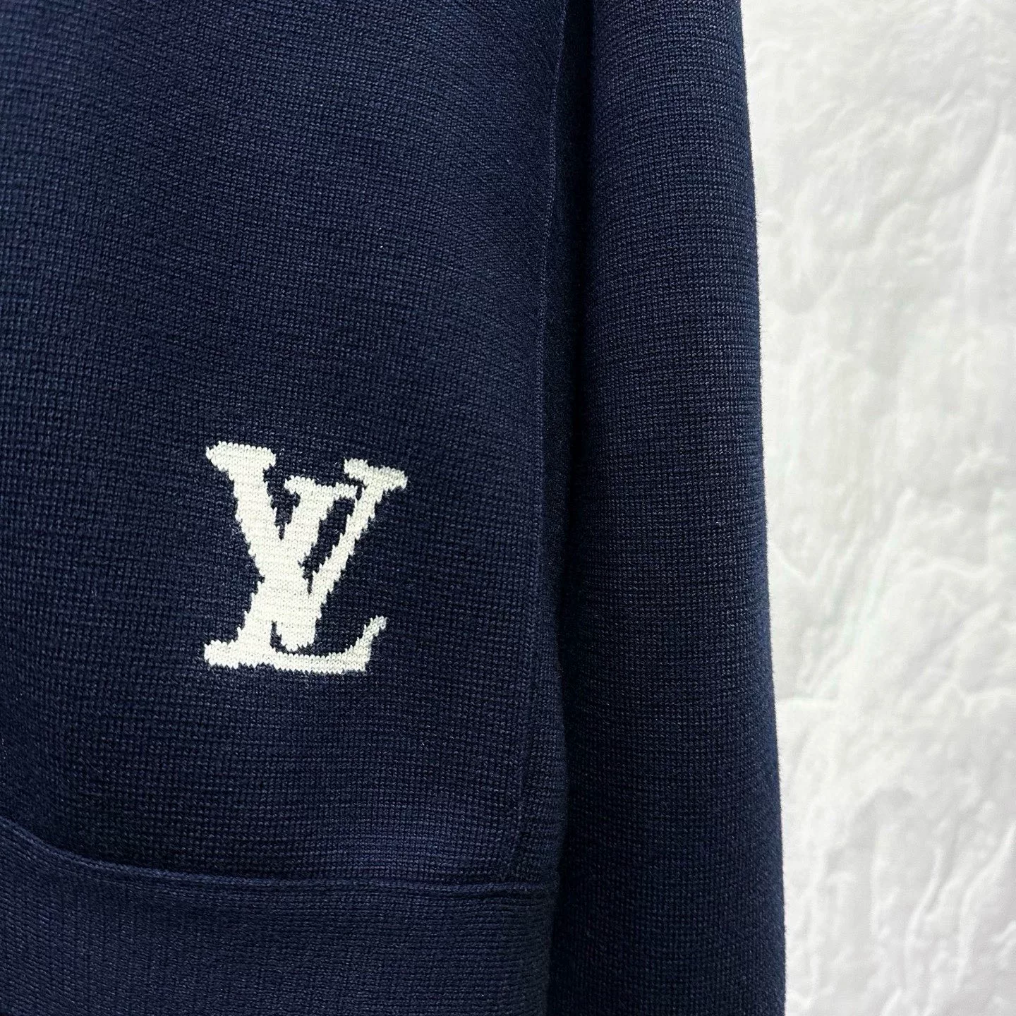 Louis Vuitton Tyler FW24 Logo Cardigan — detail