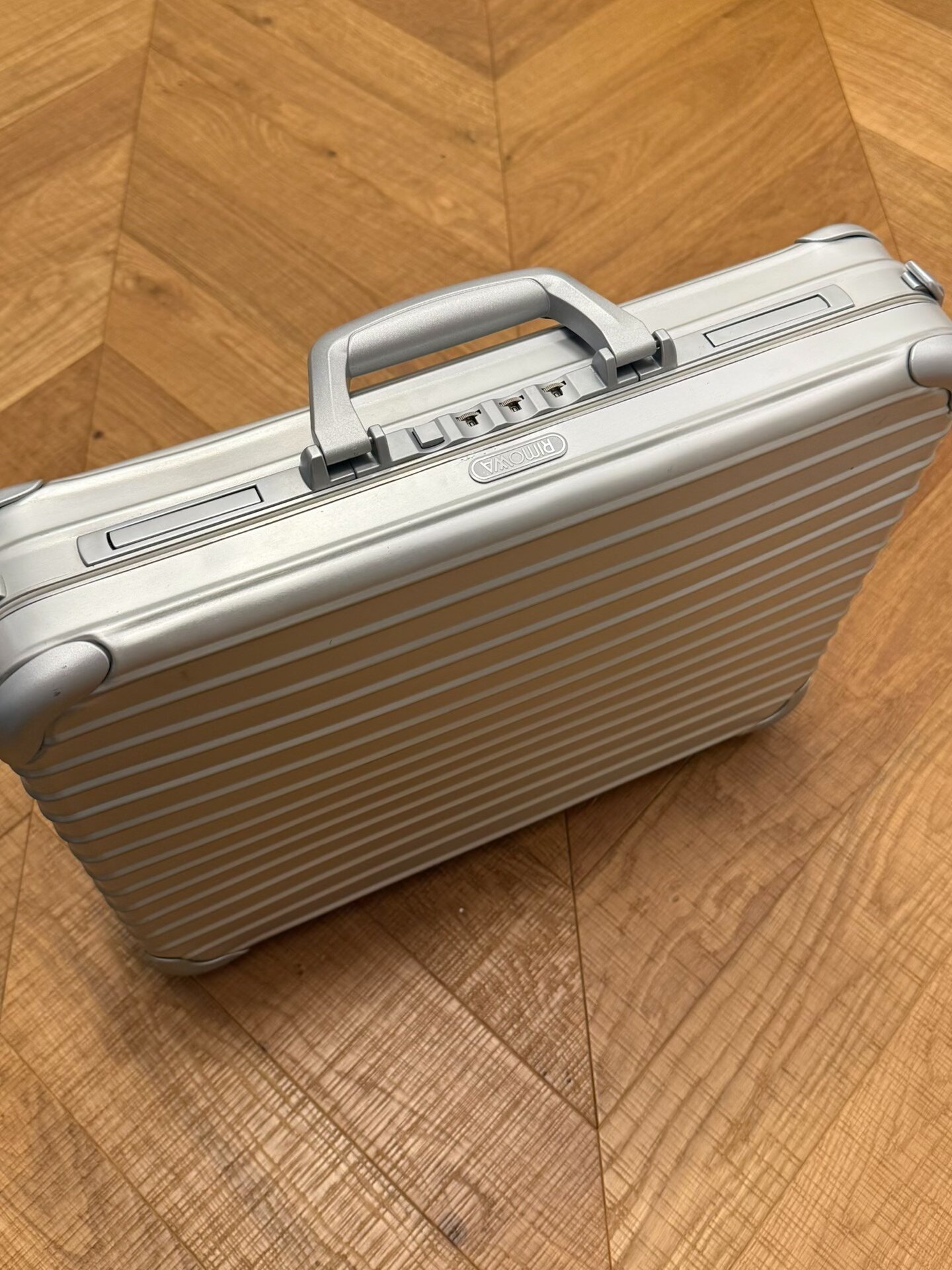 Rimowa Orange Leather Watch Hand Case — front